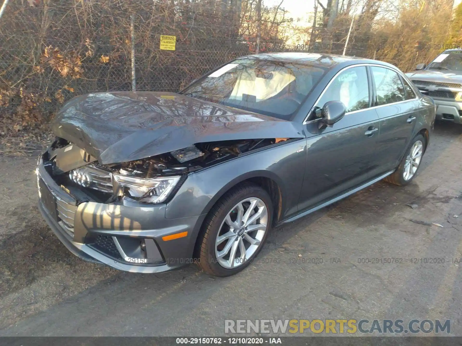 2 Photograph of a damaged car WAUDNAF44KA013315 AUDI A4 2019