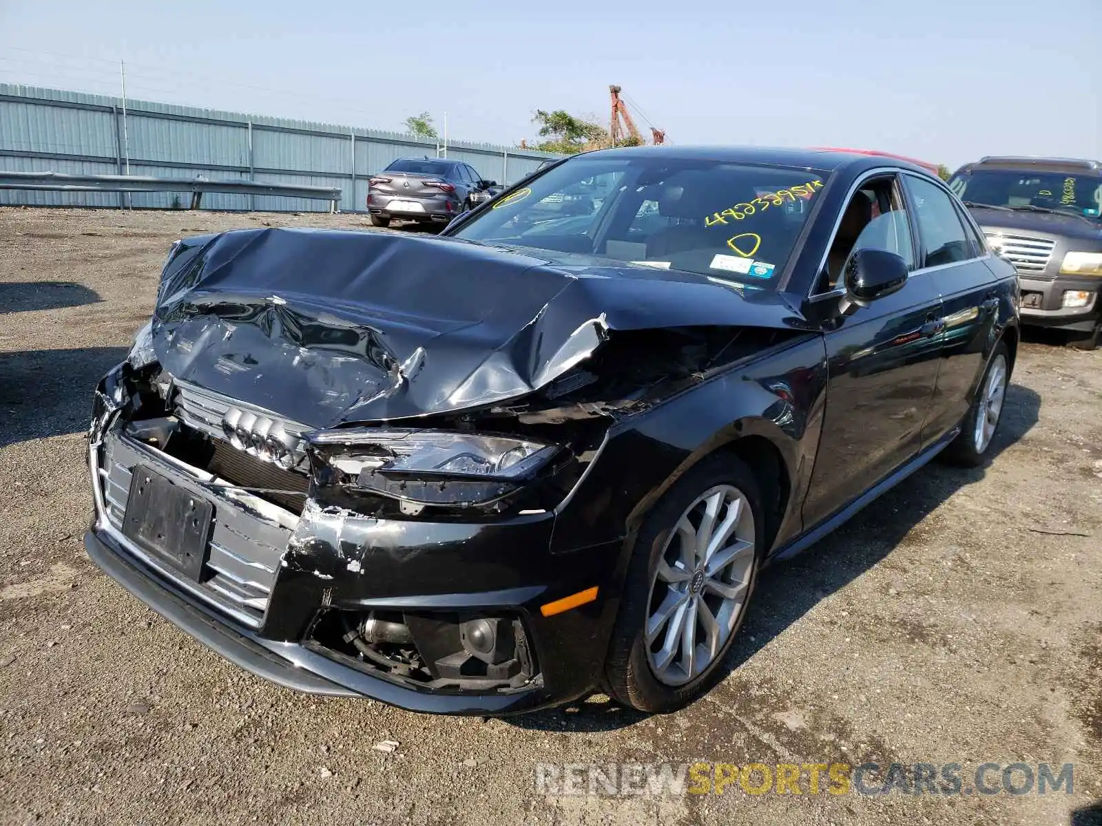 2 Photograph of a damaged car WAUDNAF44KA015002 AUDI A4 2019