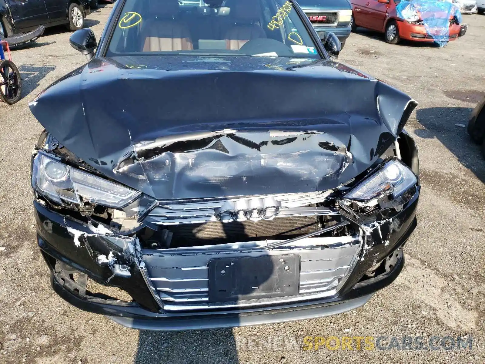 7 Photograph of a damaged car WAUDNAF44KA015002 AUDI A4 2019