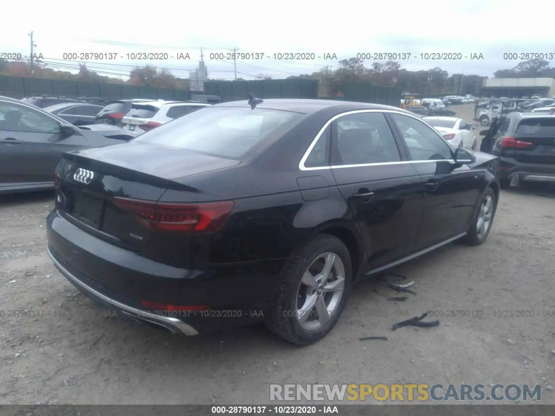 4 Фотография поврежденного автомобиля WAUDNAF44KA022709 AUDI A4 2019