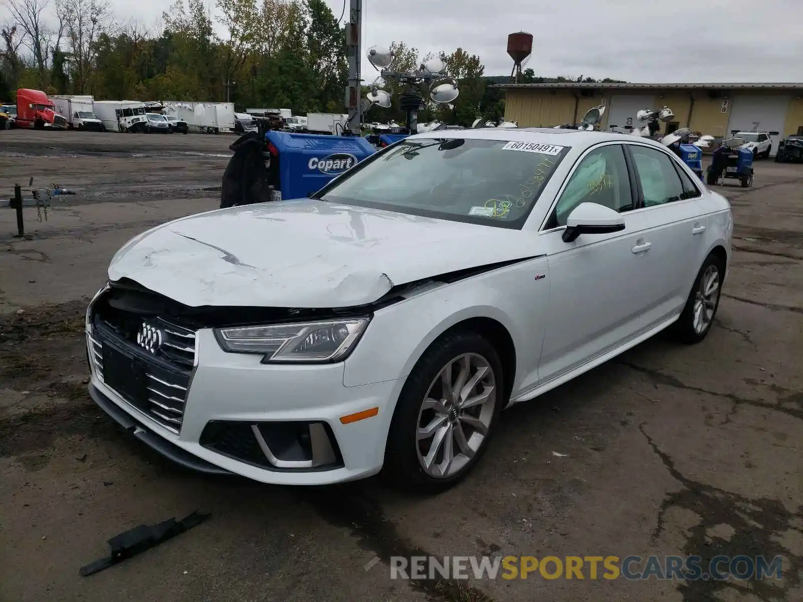 2 Photograph of a damaged car WAUDNAF44KN014778 AUDI A4 2019