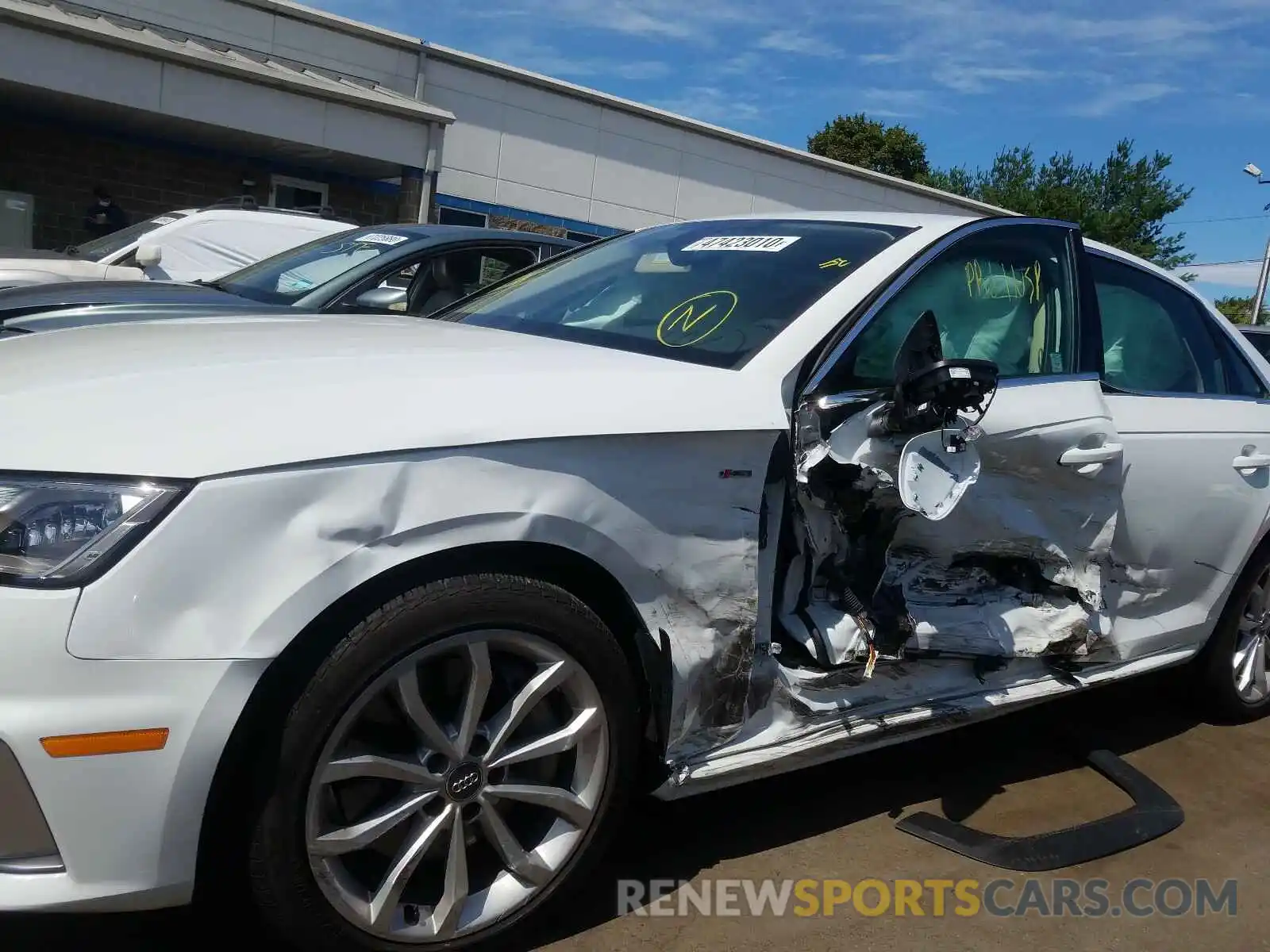 10 Photograph of a damaged car WAUDNAF45KA007149 AUDI A4 2019