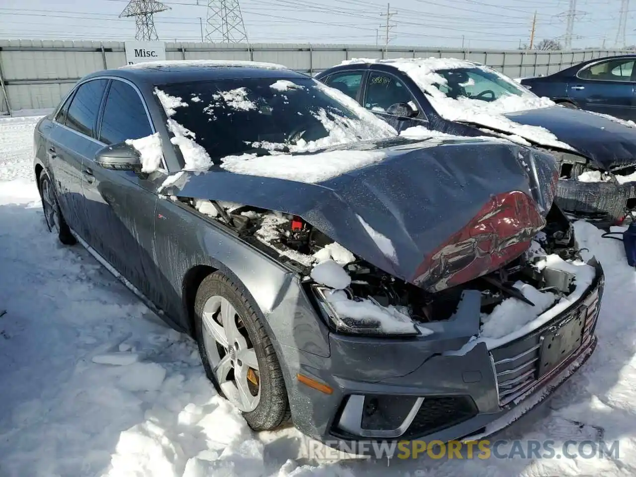 4 Photograph of a damaged car WAUDNAF45KA031645 AUDI A4 2019