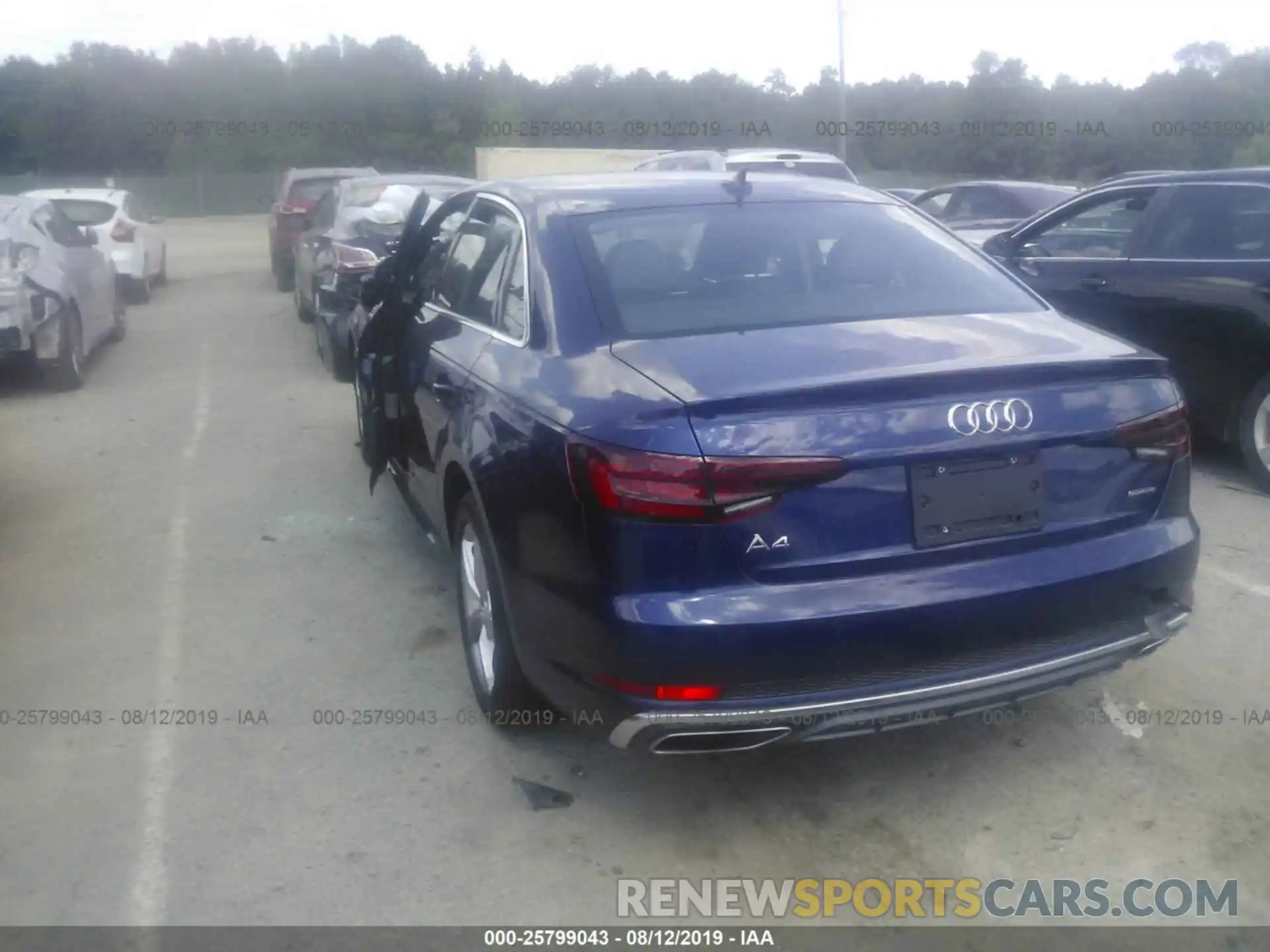 3 Photograph of a damaged car WAUDNAF45KA053581 AUDI A4 2019