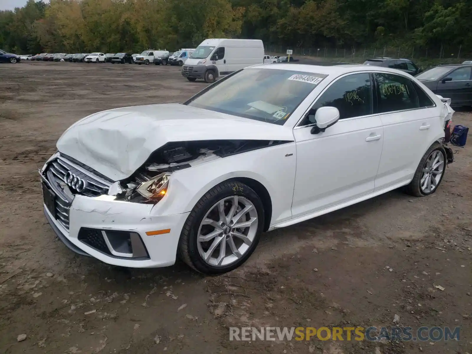 2 Photograph of a damaged car WAUDNAF45KA098892 AUDI A4 2019