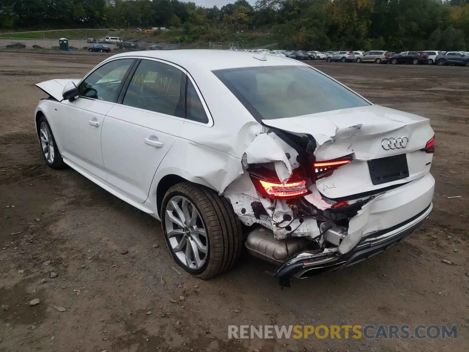 3 Photograph of a damaged car WAUDNAF45KA098892 AUDI A4 2019