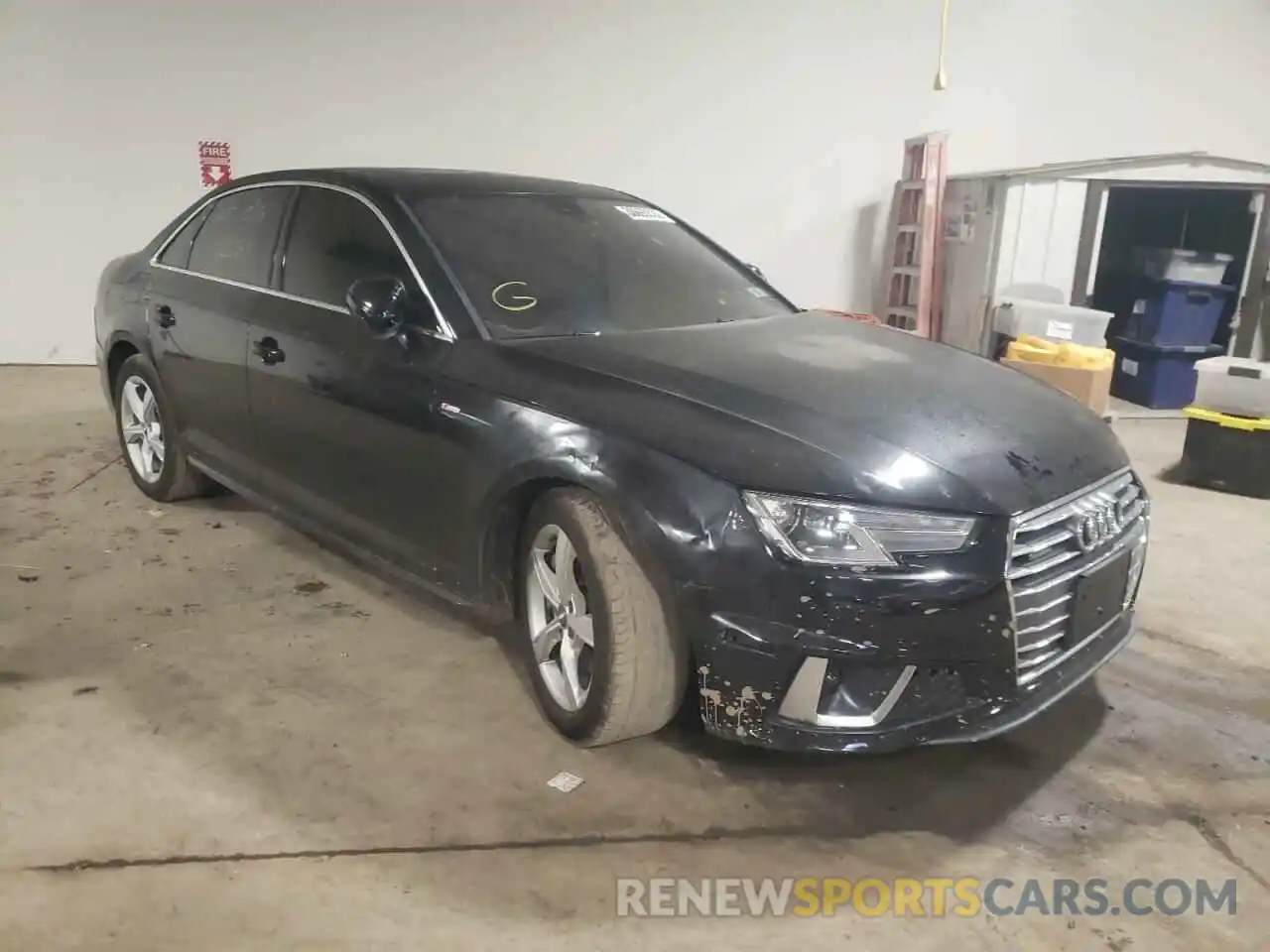 1 Photograph of a damaged car WAUDNAF45KA101399 AUDI A4 2019