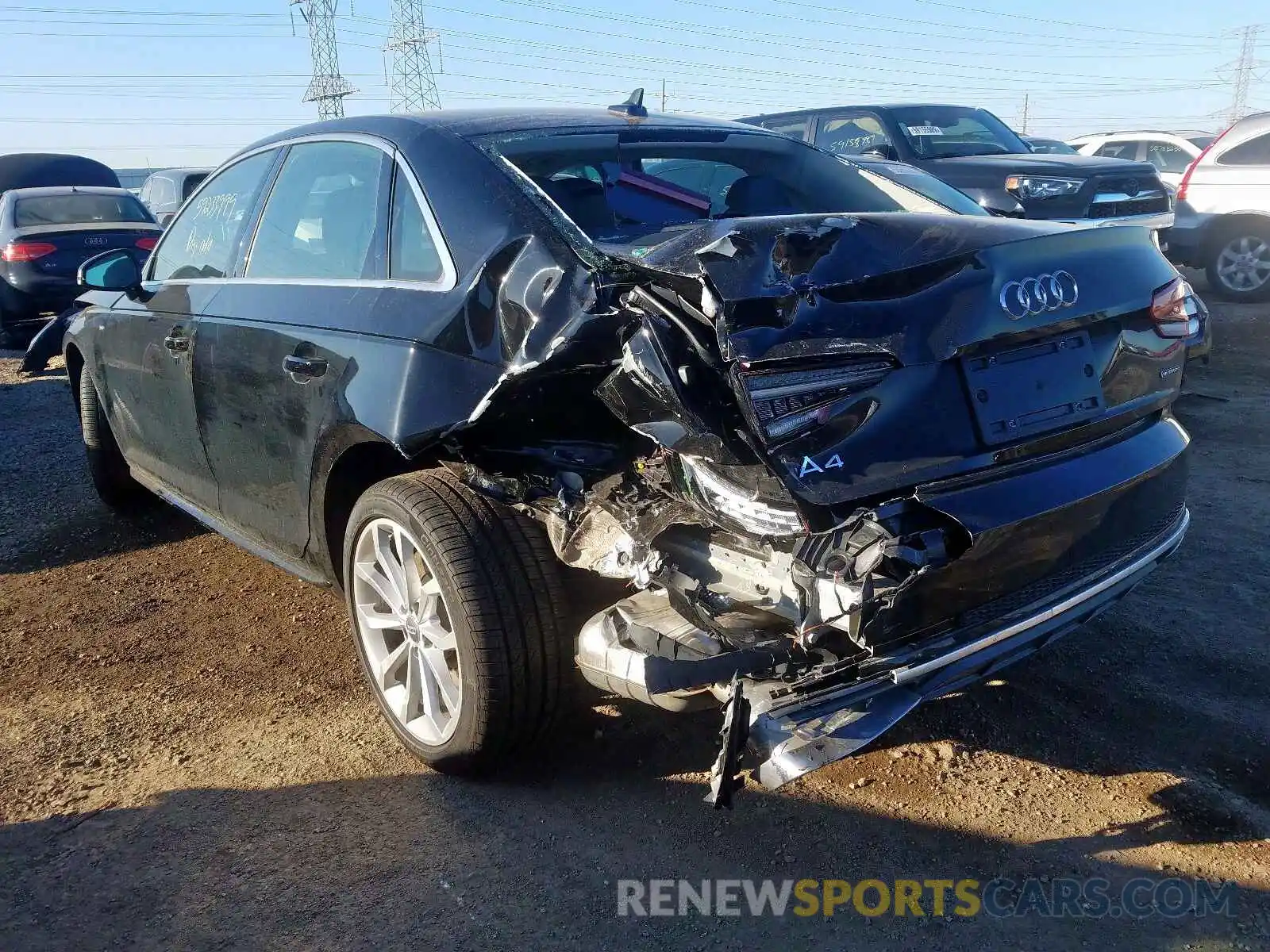 3 Photograph of a damaged car WAUDNAF45KA114668 AUDI A4 2019