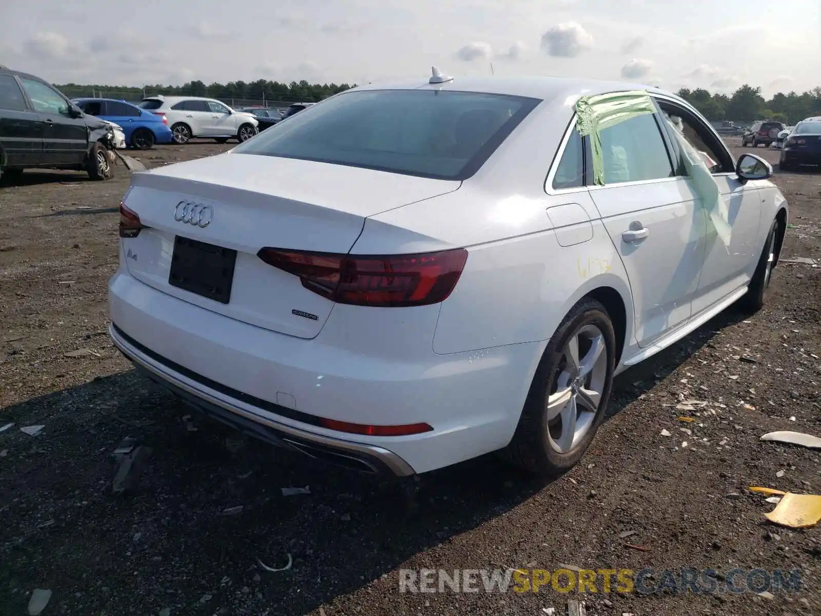 4 Photograph of a damaged car WAUDNAF45KN019391 AUDI A4 2019