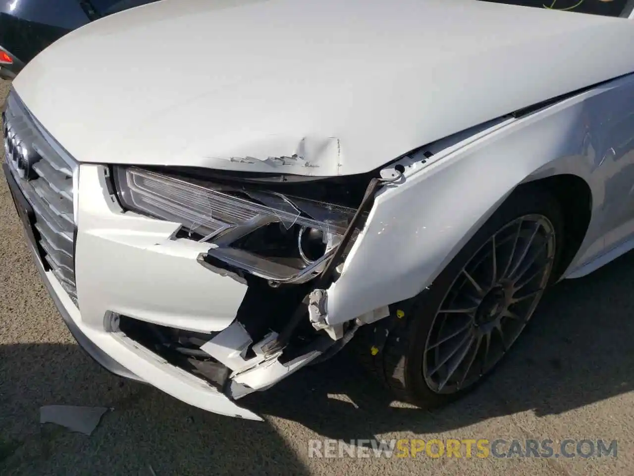 9 Photograph of a damaged car WAUDNAF45KN020279 AUDI A4 2019