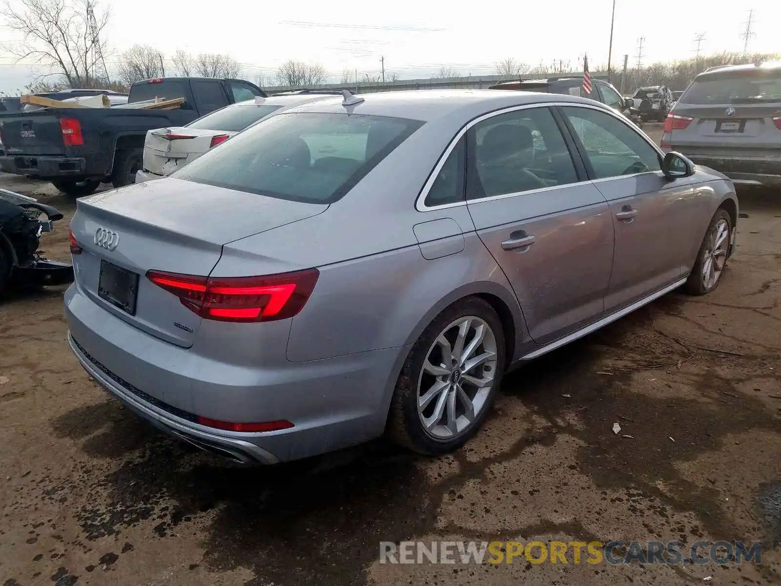 4 Фотография поврежденного автомобиля WAUDNAF46KA048972 AUDI A4 2019