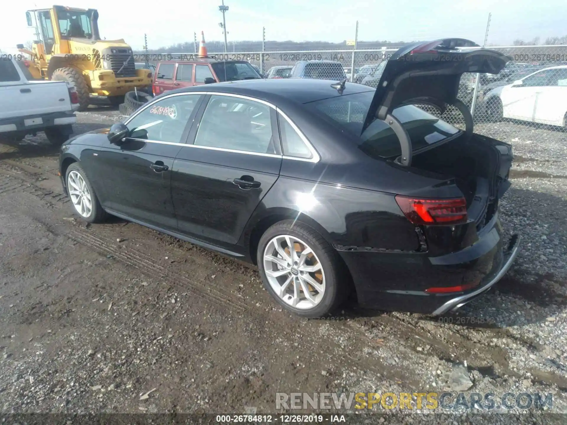 3 Фотография поврежденного автомобиля WAUDNAF46KA114808 AUDI A4 2019