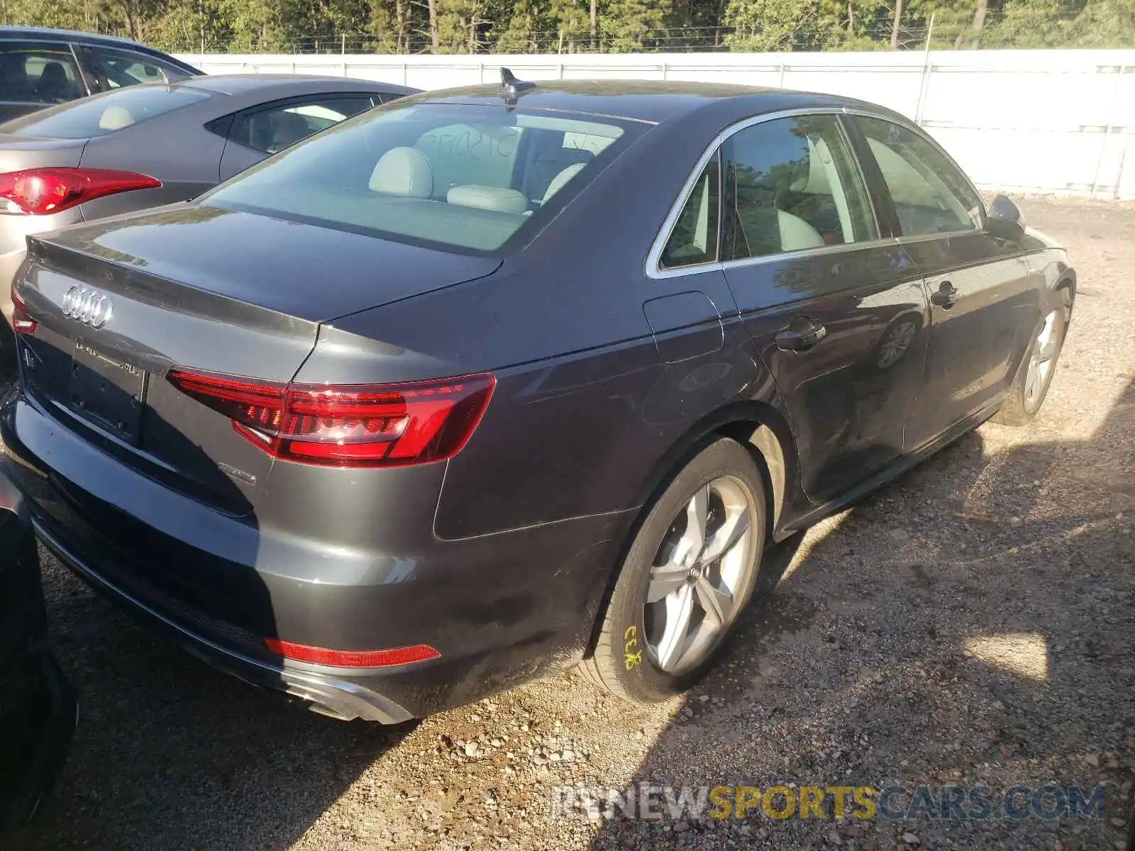 4 Photograph of a damaged car WAUDNAF47KA015026 AUDI A4 2019