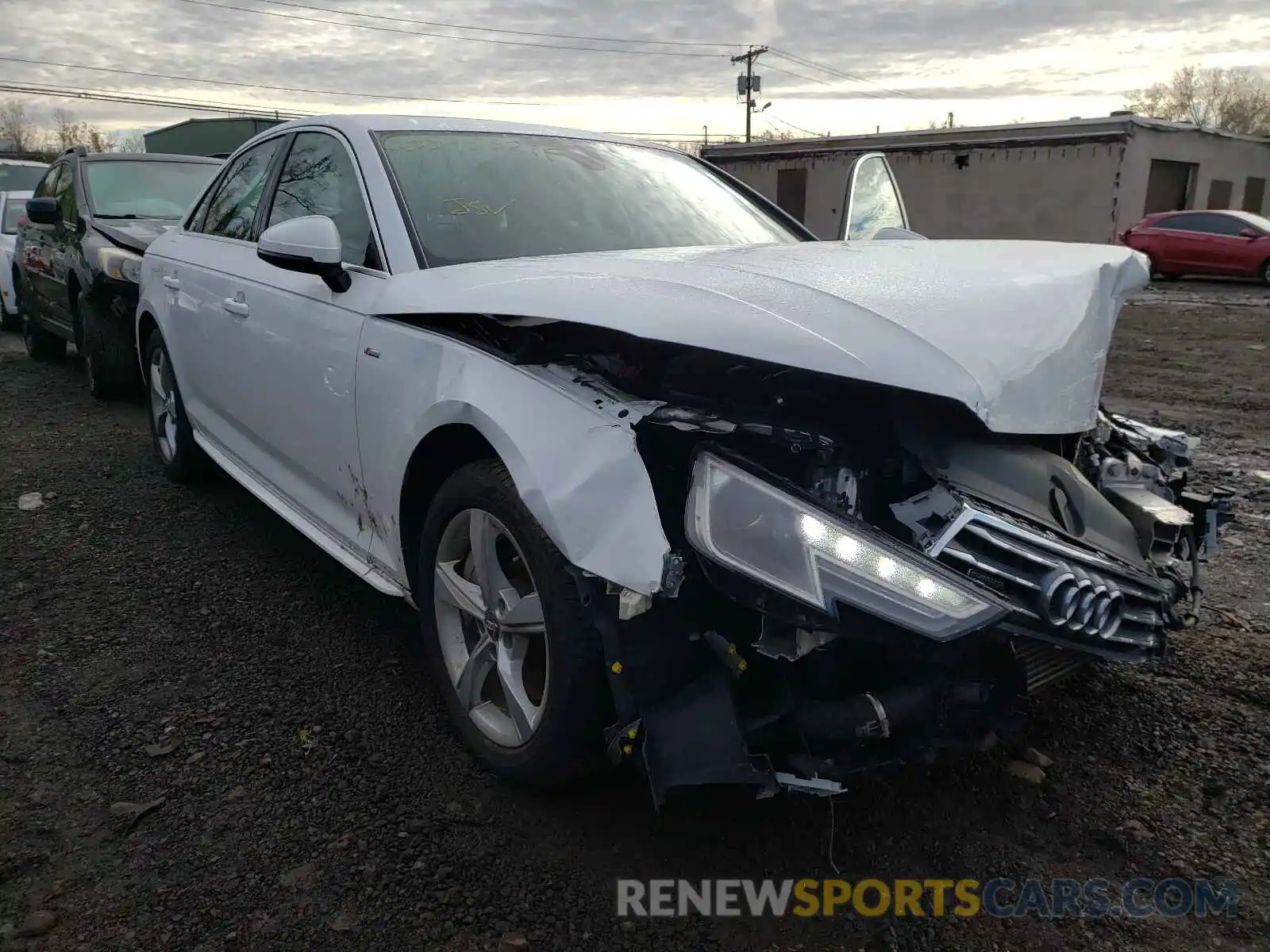 1 Photograph of a damaged car WAUDNAF47KA015530 AUDI A4 2019