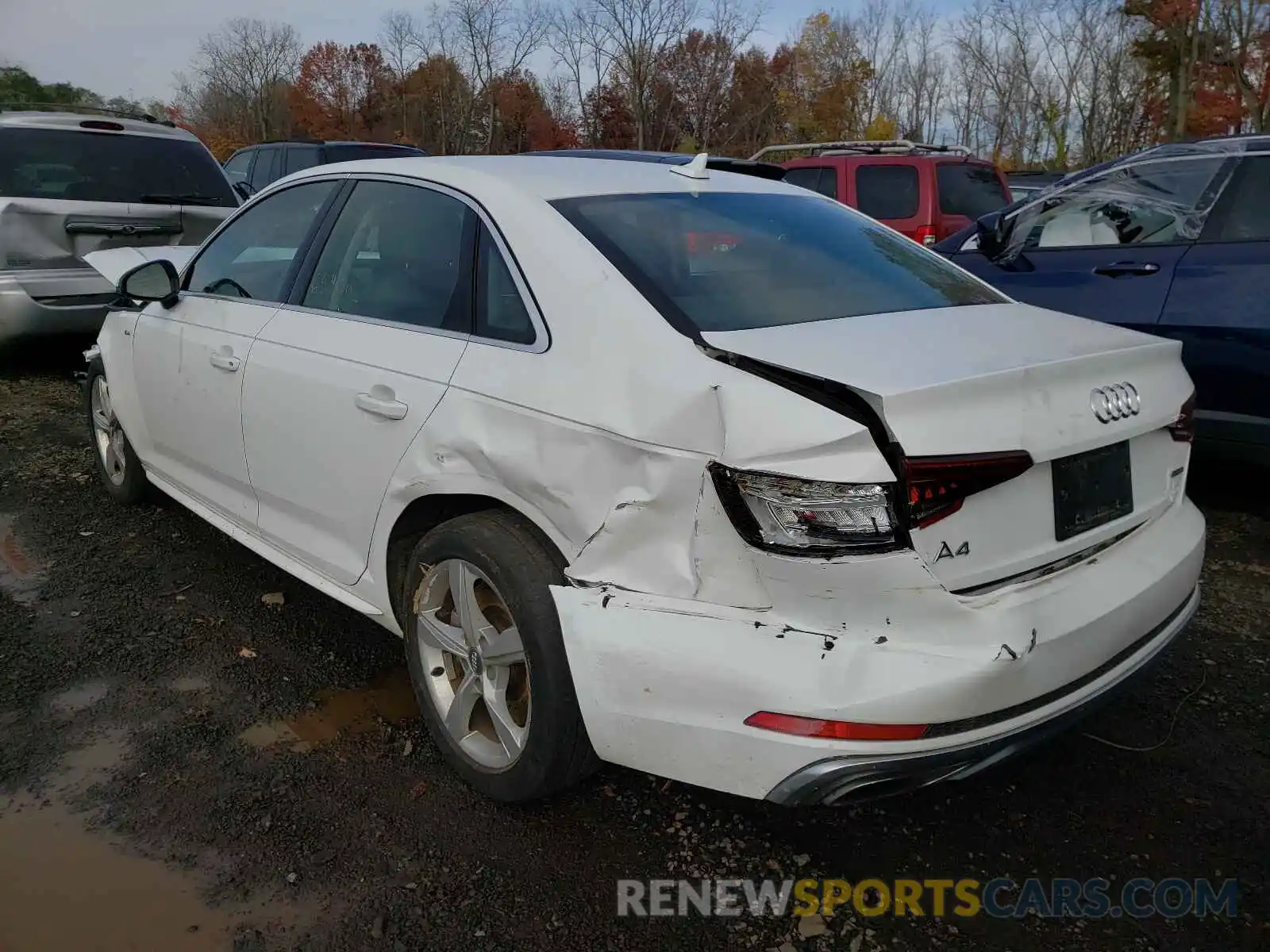 3 Photograph of a damaged car WAUDNAF47KA015530 AUDI A4 2019