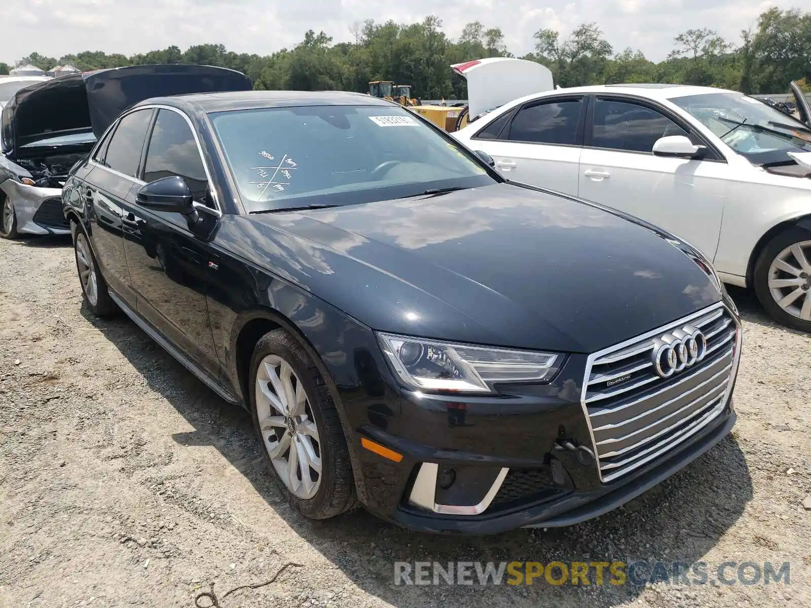 1 Photograph of a damaged car WAUDNAF47KA017374 AUDI A4 2019