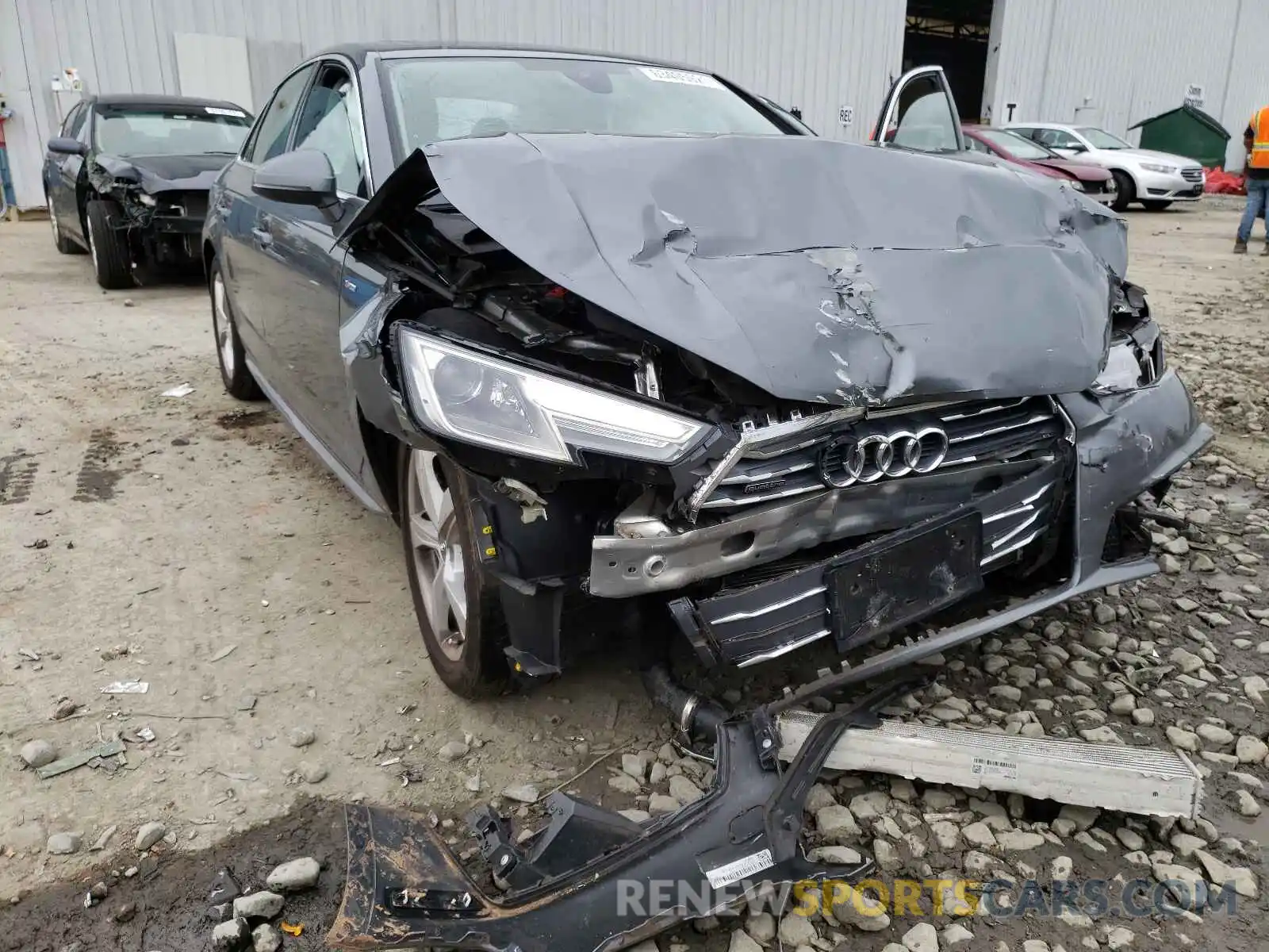 1 Photograph of a damaged car WAUDNAF47KA022249 AUDI A4 2019