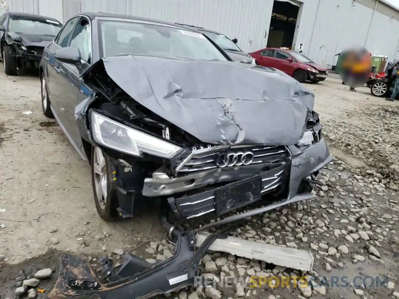 9 Photograph of a damaged car WAUDNAF47KA022249 AUDI A4 2019