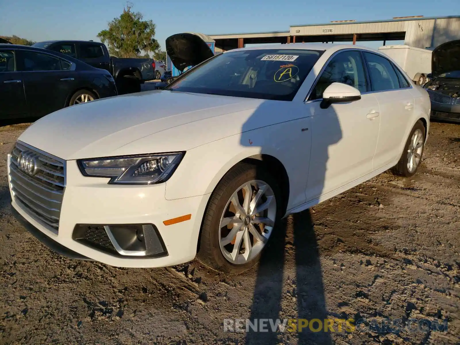 2 Photograph of a damaged car WAUDNAF47KN014189 AUDI A4 2019