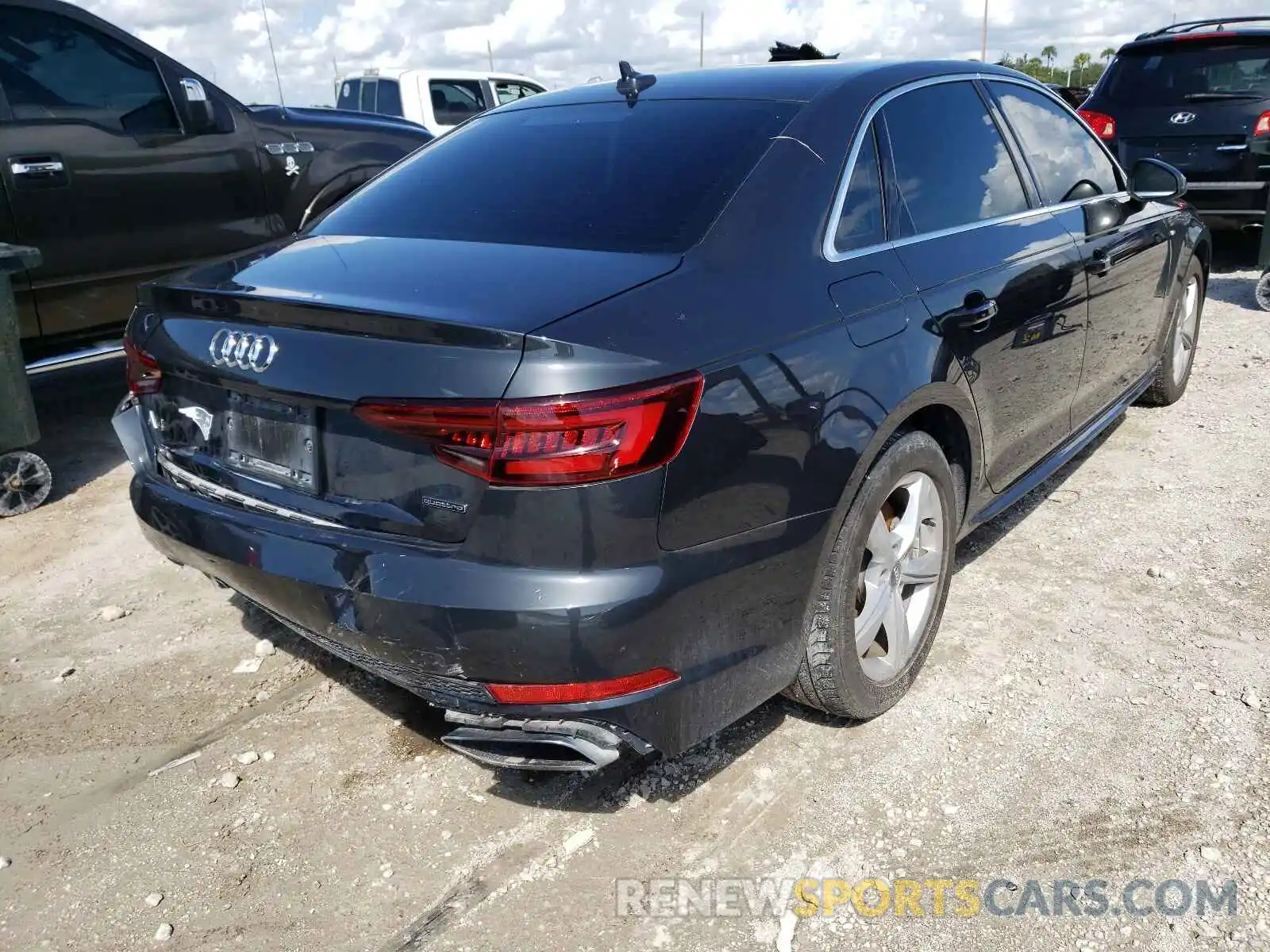 4 Фотография поврежденного автомобиля WAUDNAF47KN020087 AUDI A4 2019