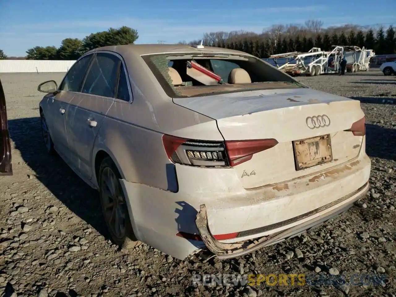 3 Фотография поврежденного автомобиля WAUDNAF48KA003287 AUDI A4 2019