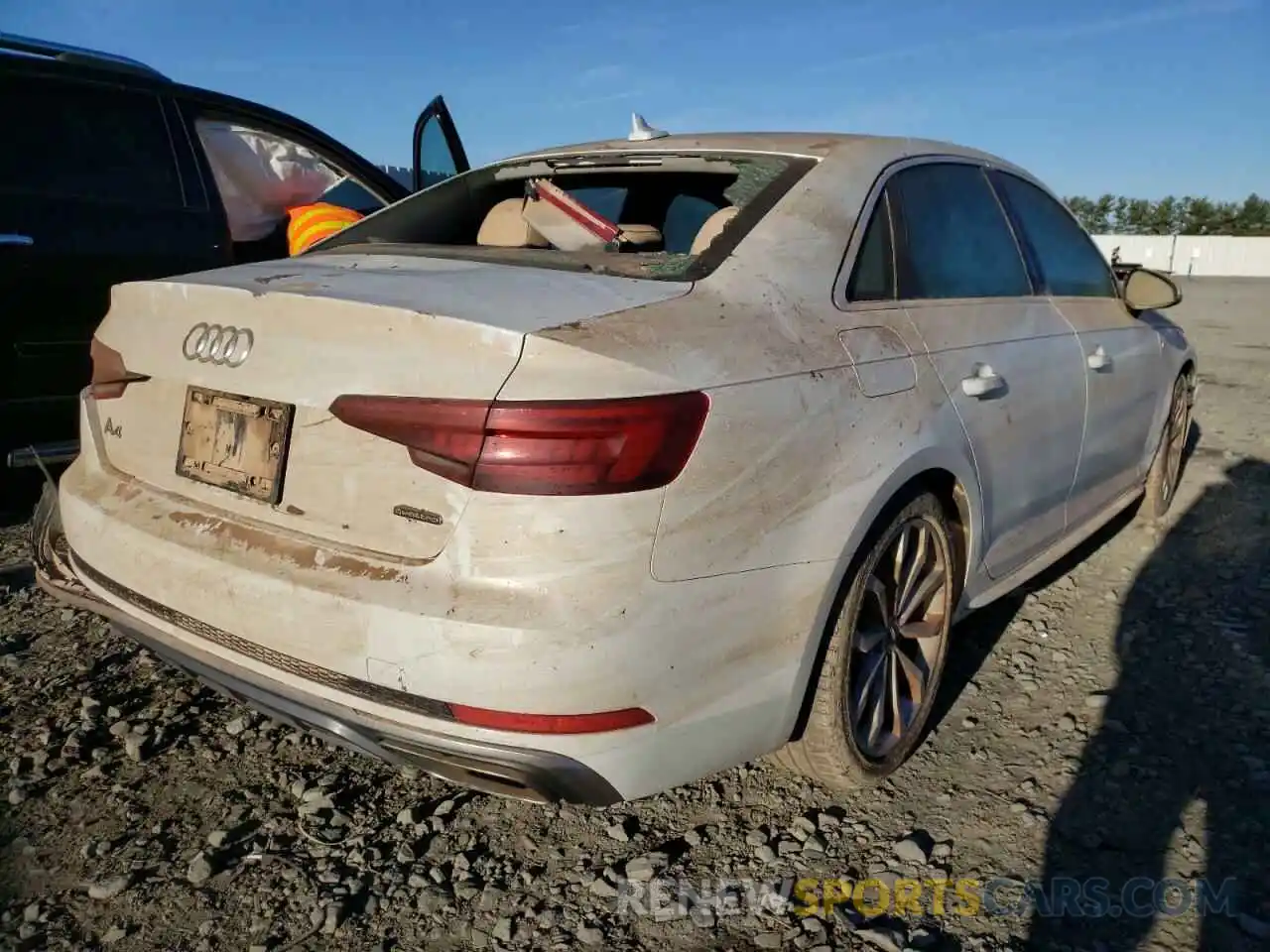 4 Фотография поврежденного автомобиля WAUDNAF48KA003287 AUDI A4 2019