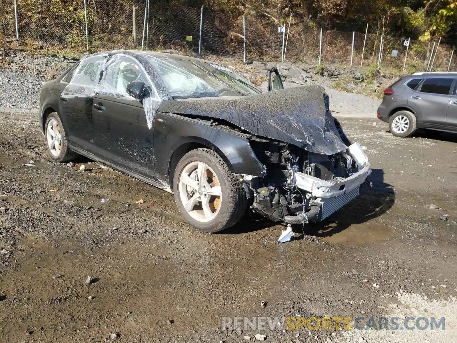 1 Photograph of a damaged car WAUDNAF48KA015021 AUDI A4 2019