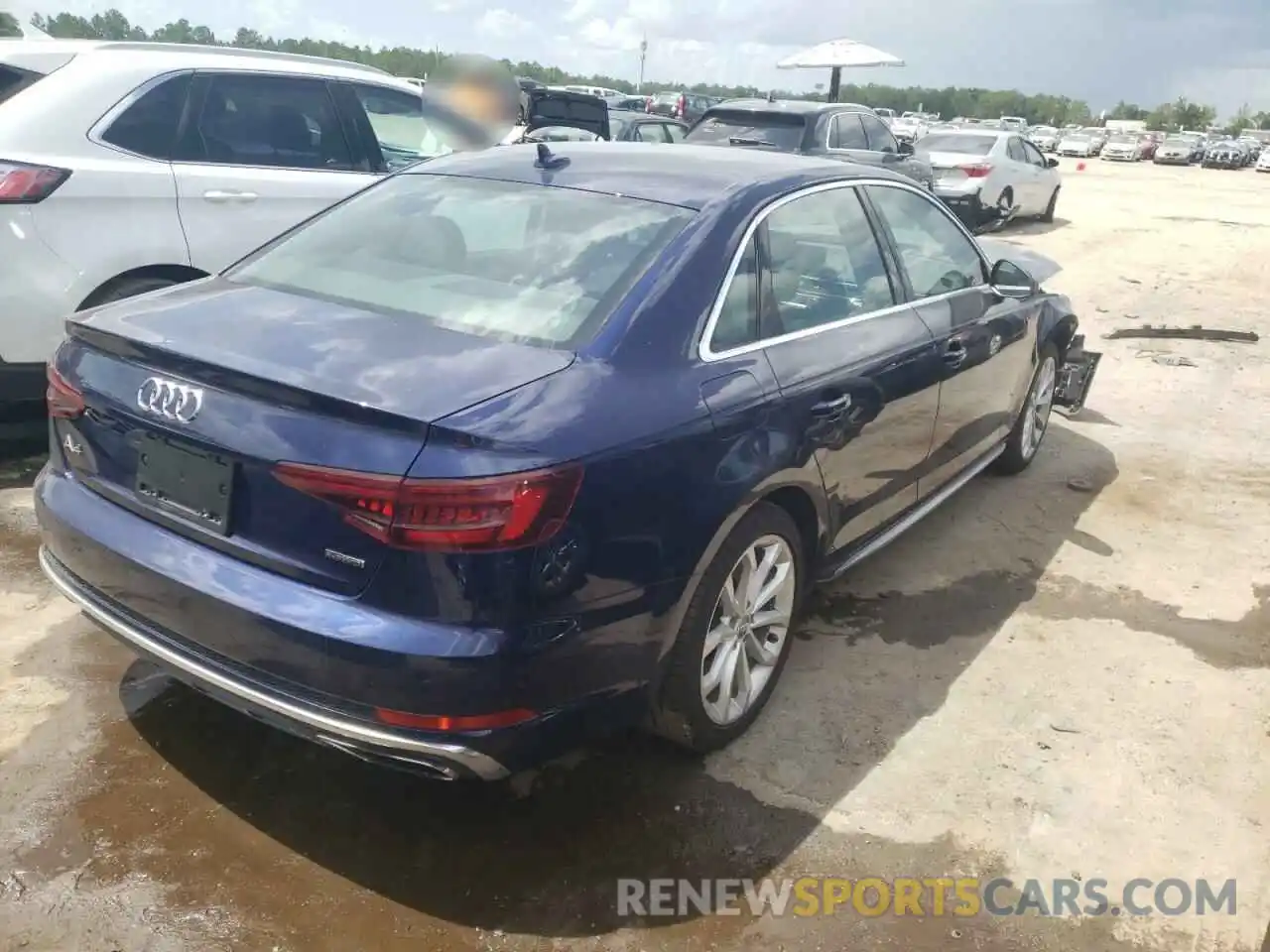 4 Фотография поврежденного автомобиля WAUDNAF48KA024978 AUDI A4 2019