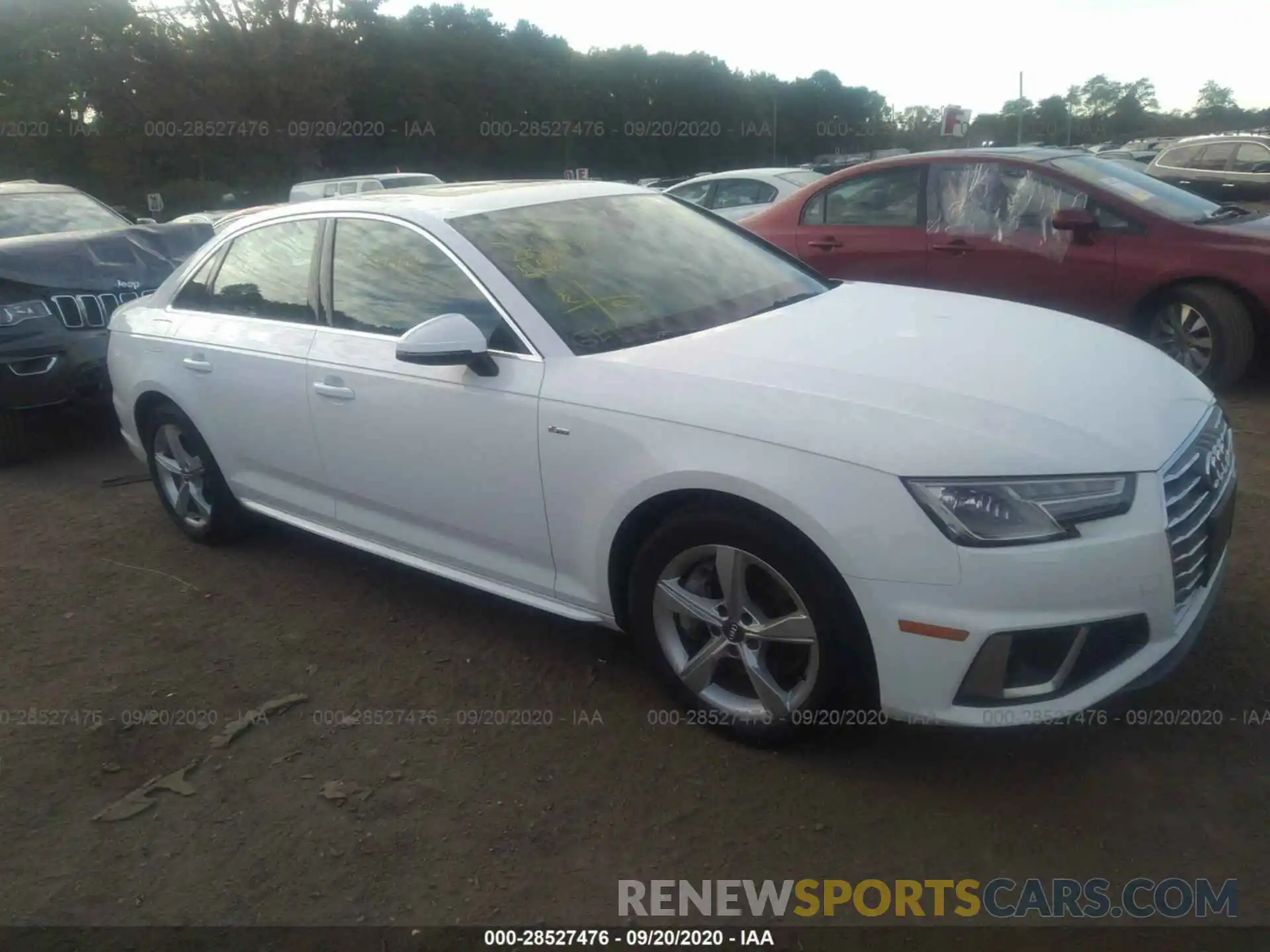 1 Photograph of a damaged car WAUDNAF48KA030263 AUDI A4 2019