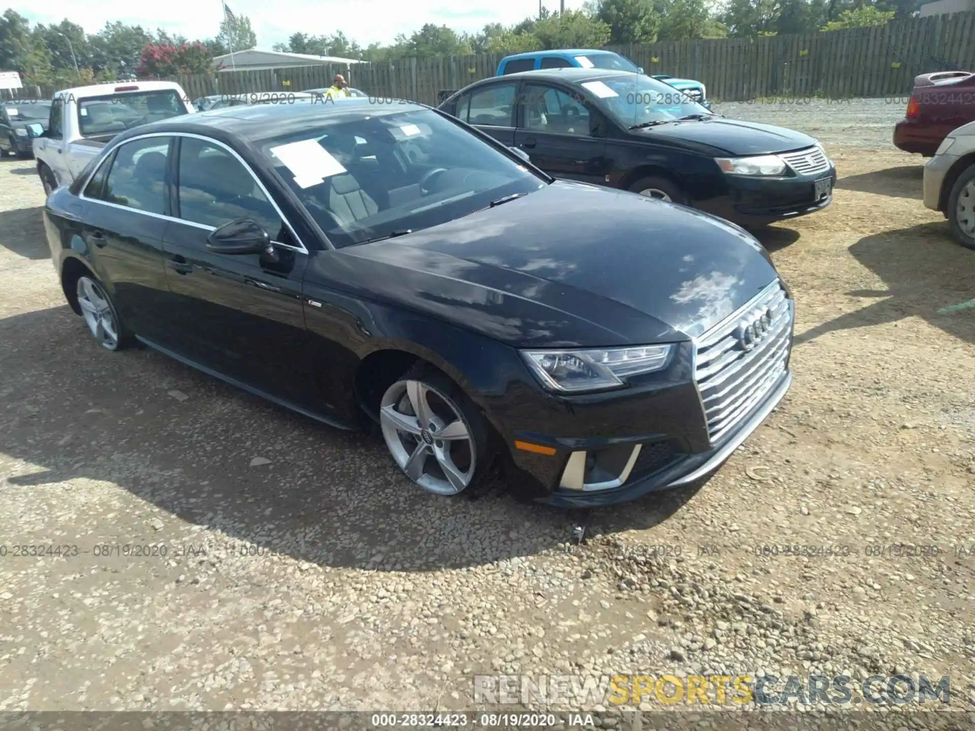 1 Photograph of a damaged car WAUDNAF48KA035365 AUDI A4 2019