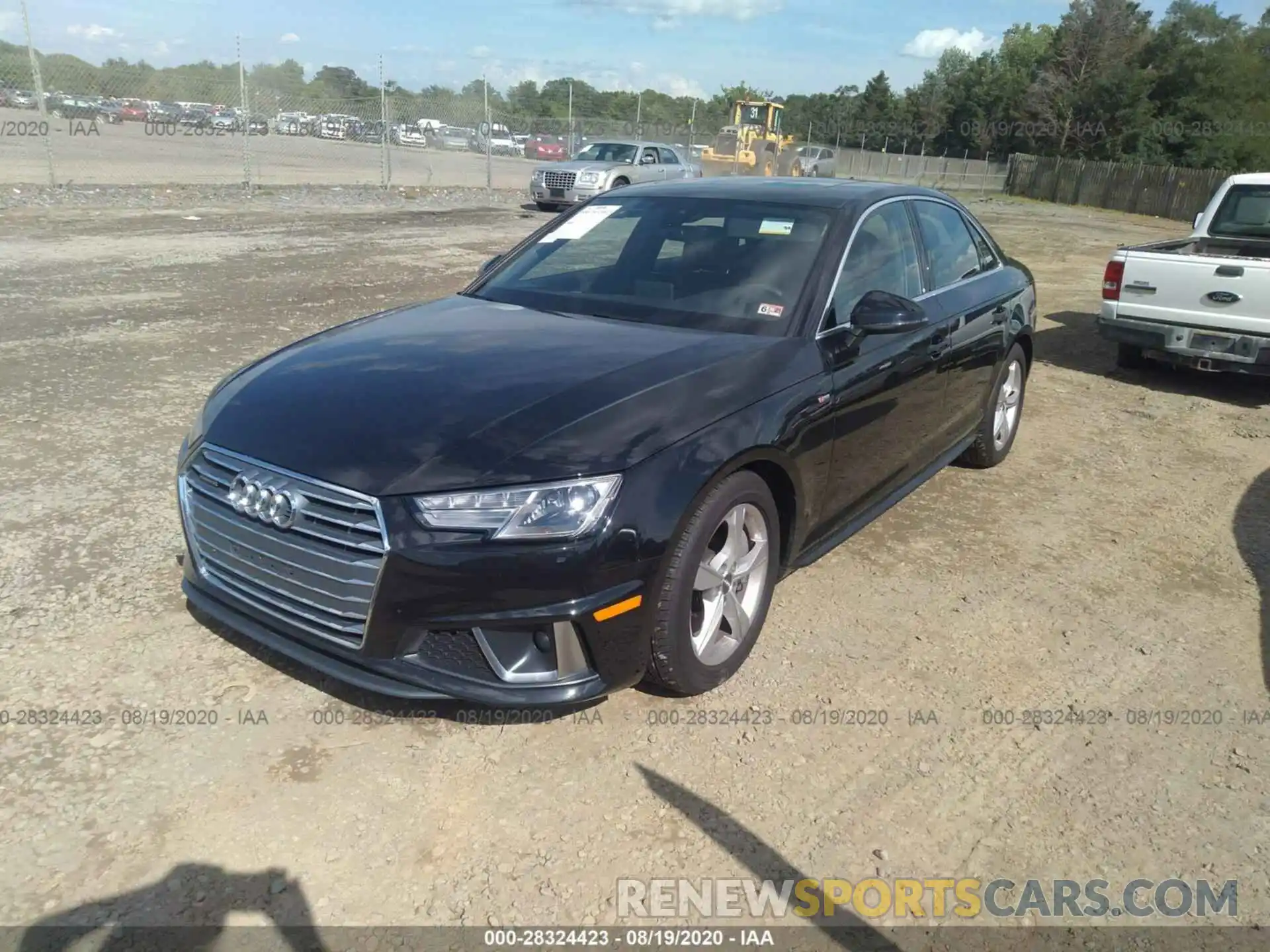 2 Photograph of a damaged car WAUDNAF48KA035365 AUDI A4 2019