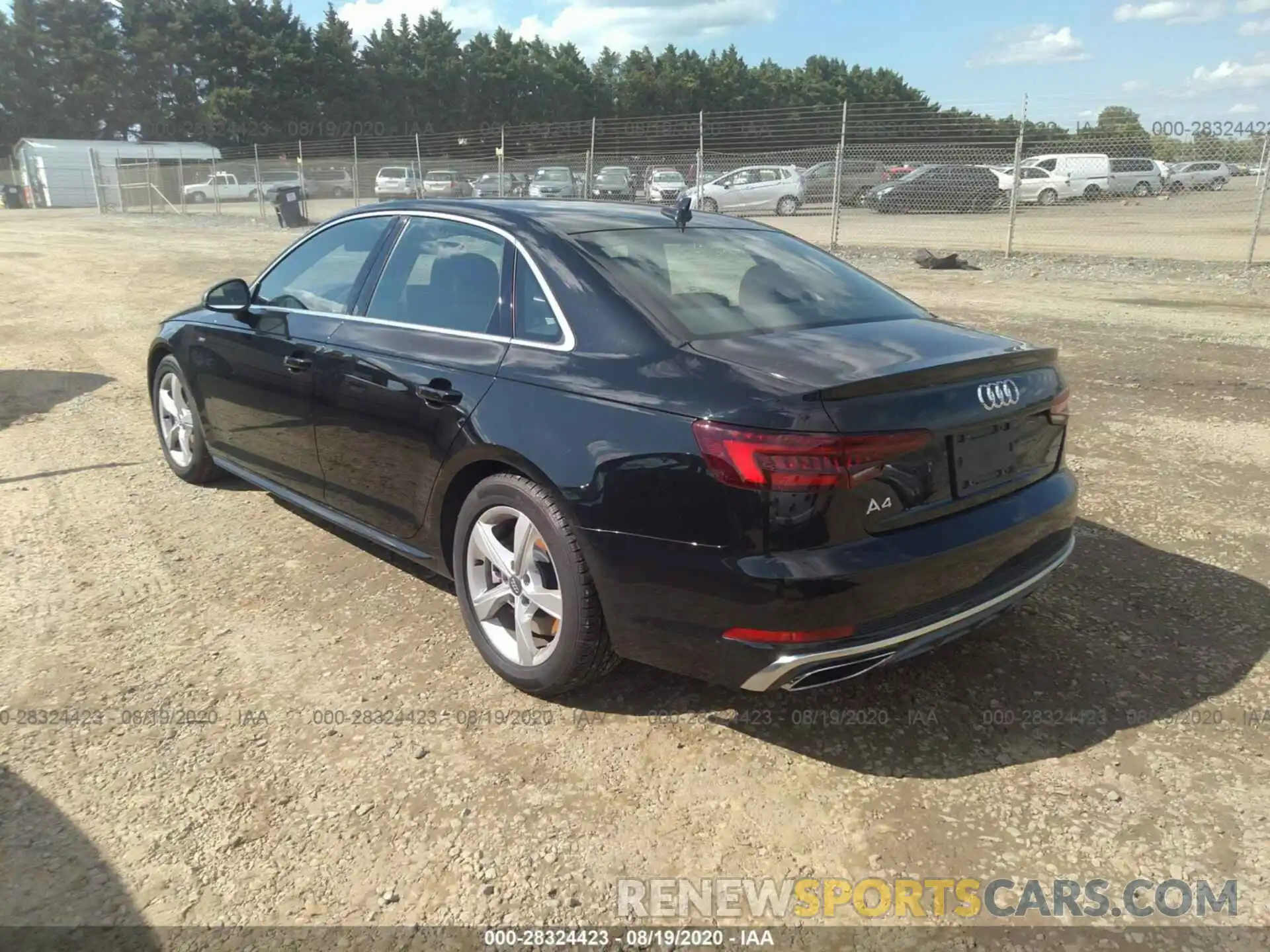 3 Photograph of a damaged car WAUDNAF48KA035365 AUDI A4 2019