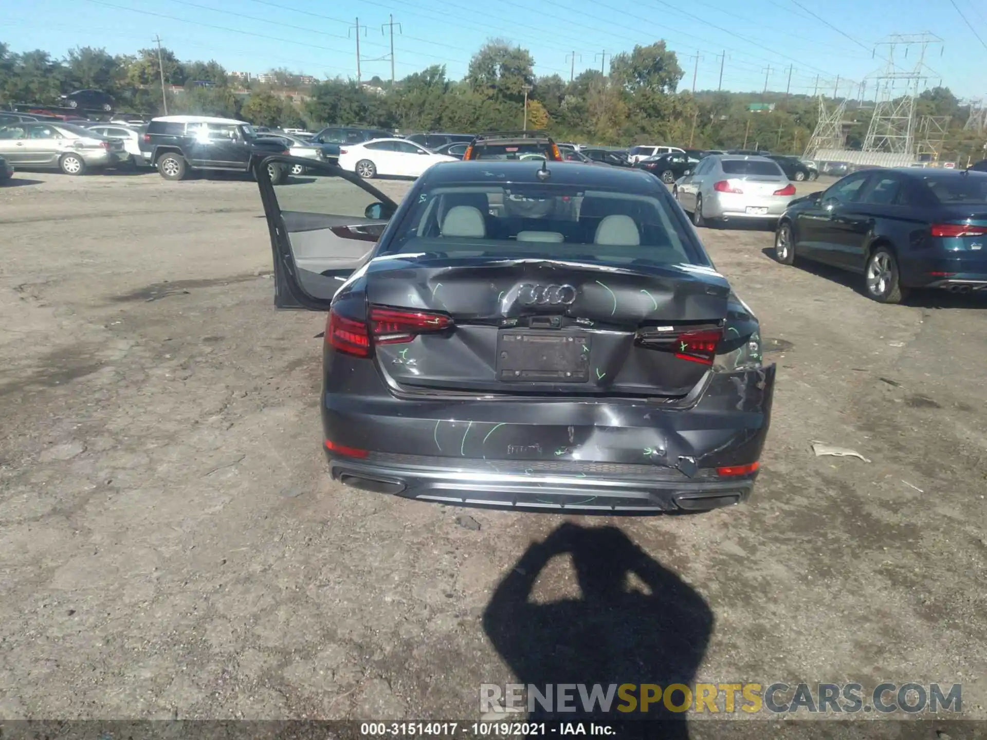 6 Photograph of a damaged car WAUDNAF48KA073727 AUDI A4 2019