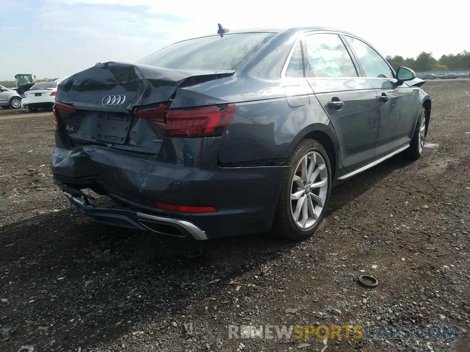 4 Photograph of a damaged car WAUDNAF48KA118312 AUDI A4 2019