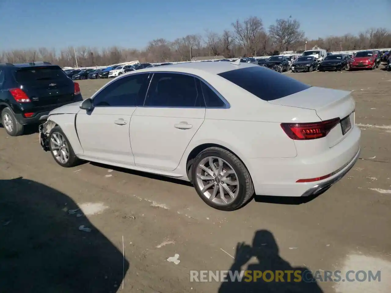 2 Photograph of a damaged car WAUDNAF48KN013794 AUDI A4 2019