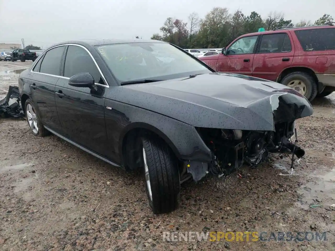 1 Photograph of a damaged car WAUDNAF49KA015822 AUDI A4 2019