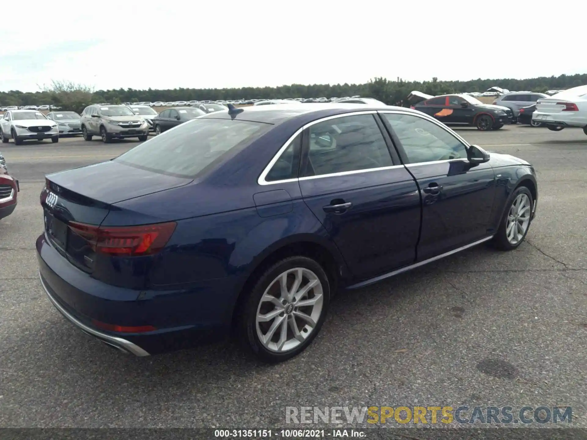 4 Фотография поврежденного автомобиля WAUDNAF49KN014422 AUDI A4 2019