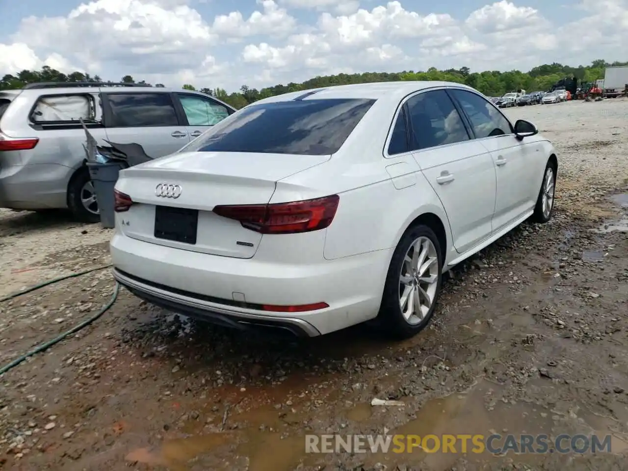 4 Photograph of a damaged car WAUDNAF4XKA013660 AUDI A4 2019