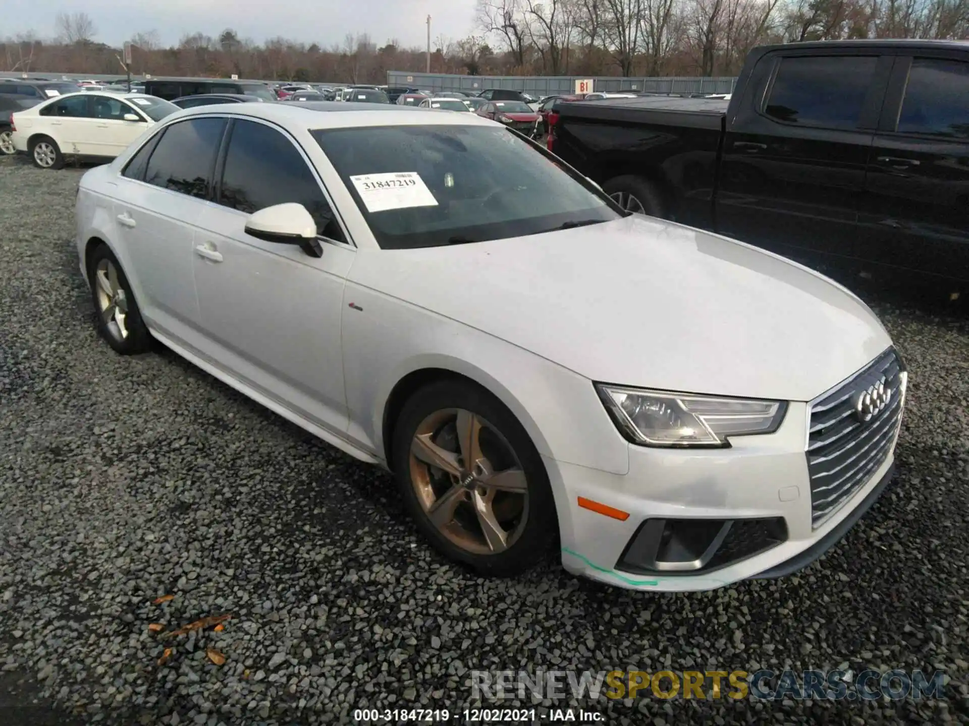 1 Photograph of a damaged car WAUDNAF4XKA023329 AUDI A4 2019