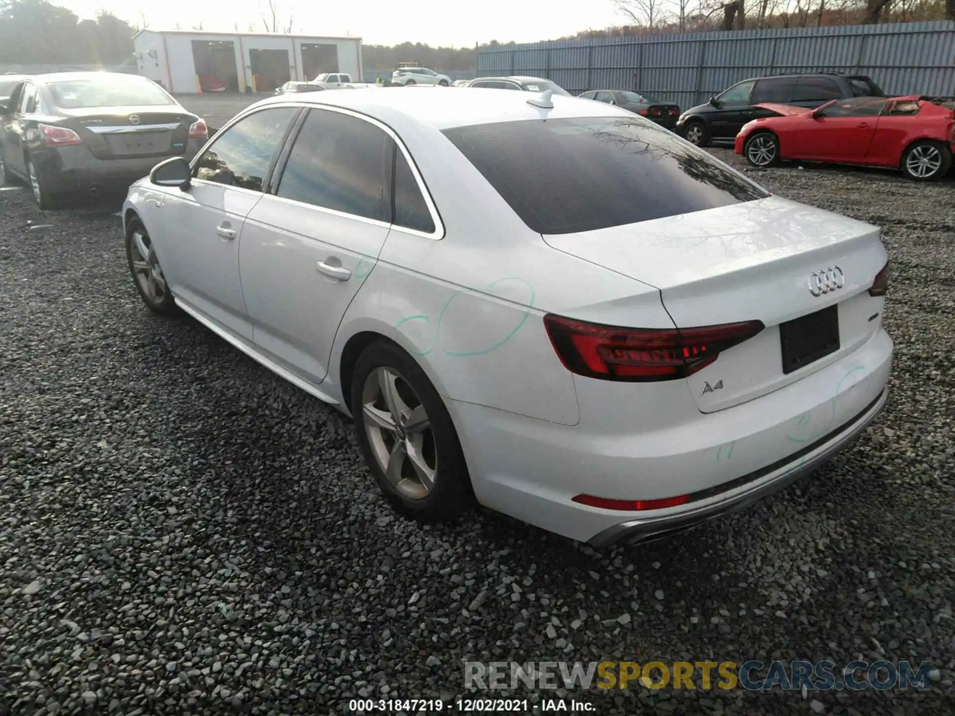 3 Photograph of a damaged car WAUDNAF4XKA023329 AUDI A4 2019