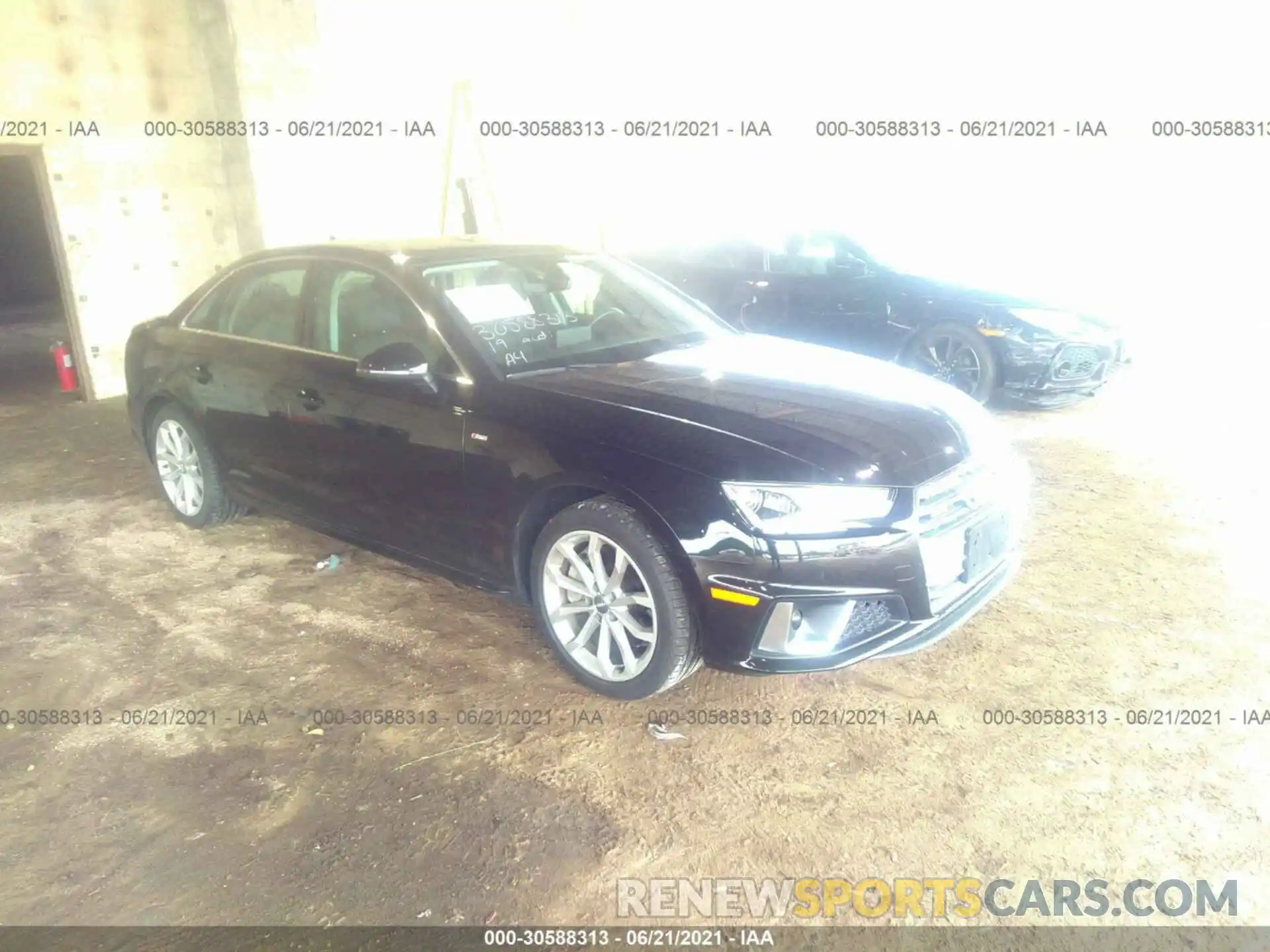 1 Photograph of a damaged car WAUDNAF4XKA047565 AUDI A4 2019