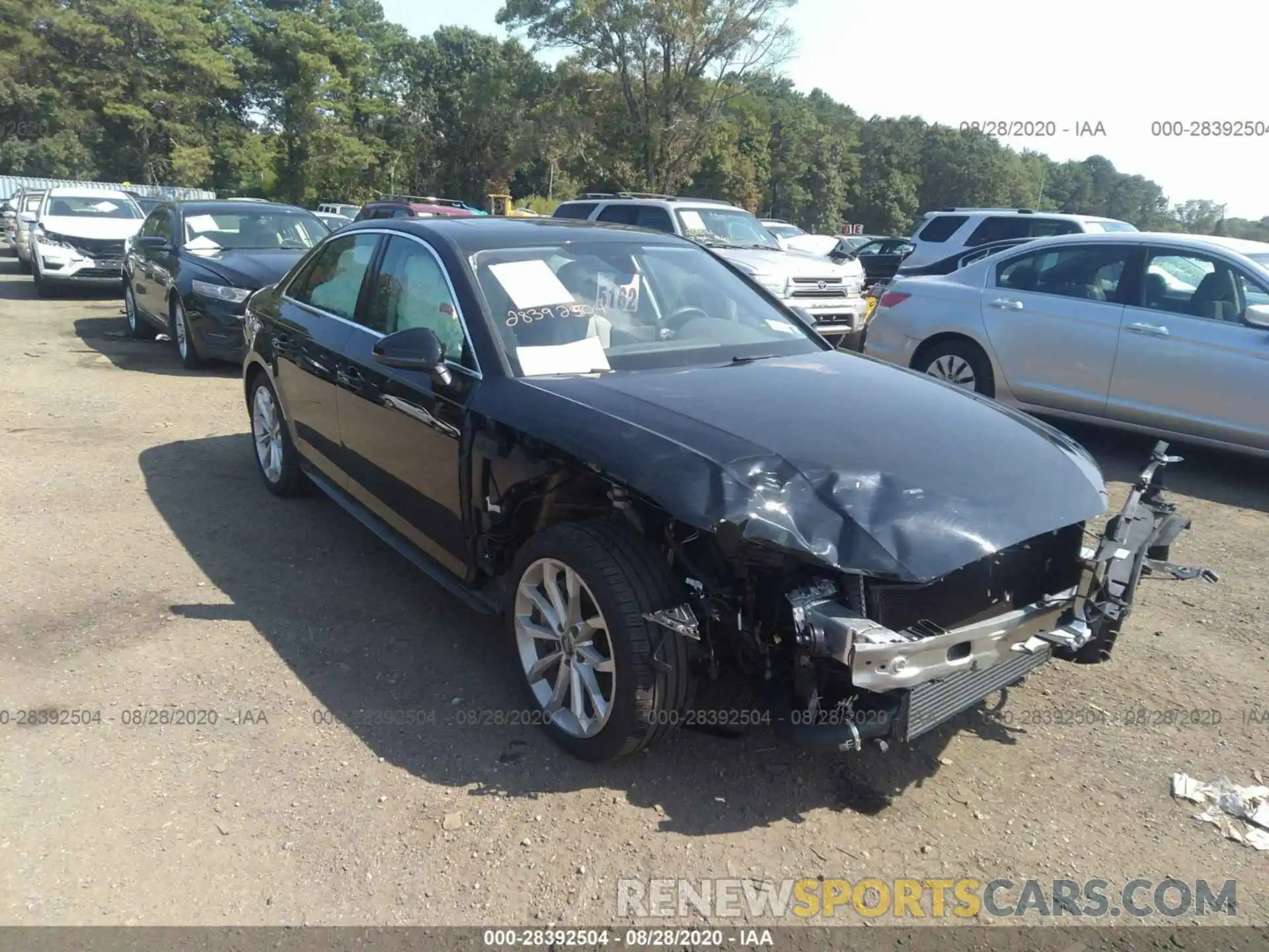 1 Photograph of a damaged car WAUDNAF4XKA051731 AUDI A4 2019