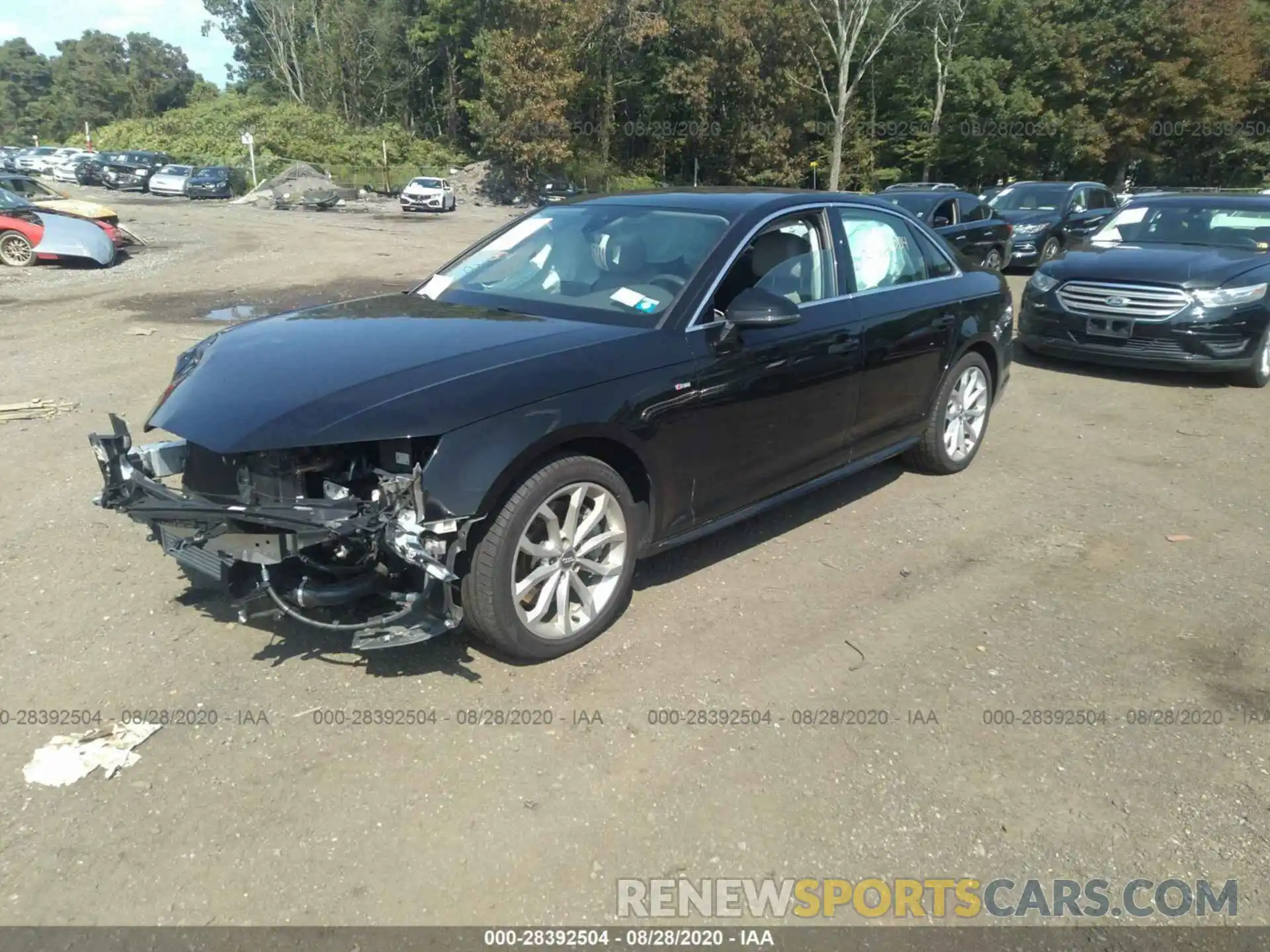 2 Photograph of a damaged car WAUDNAF4XKA051731 AUDI A4 2019