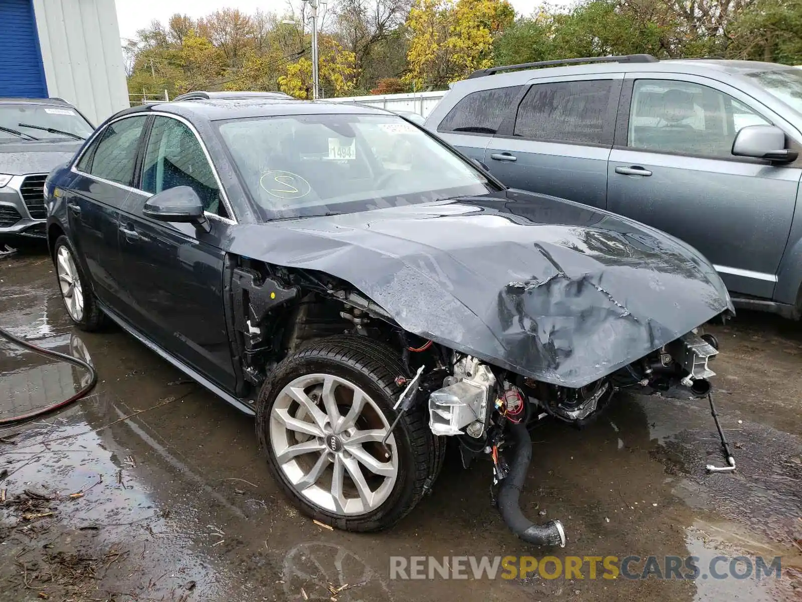 1 Photograph of a damaged car WAUDNAF4XKA073440 AUDI A4 2019