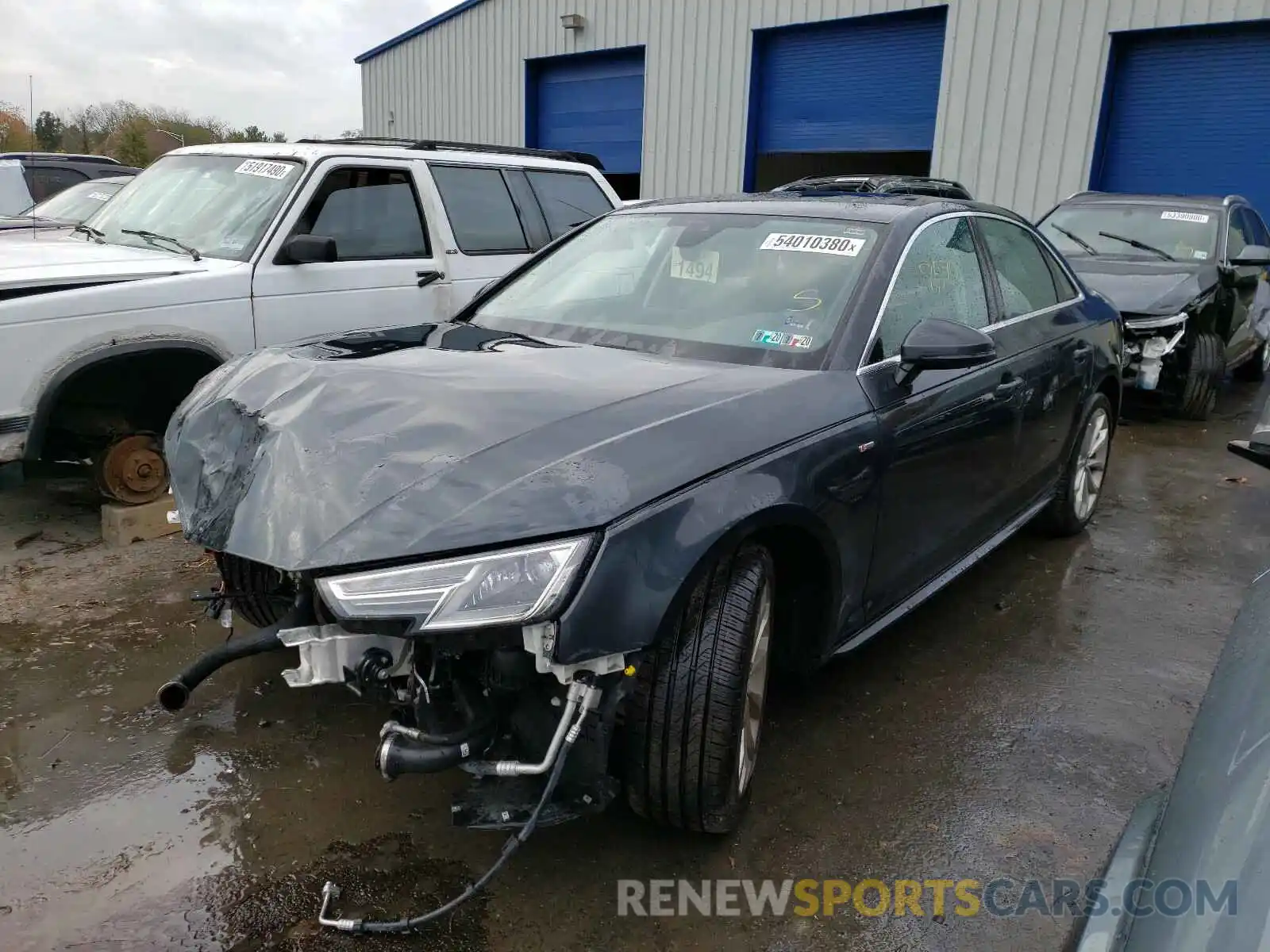 2 Photograph of a damaged car WAUDNAF4XKA073440 AUDI A4 2019