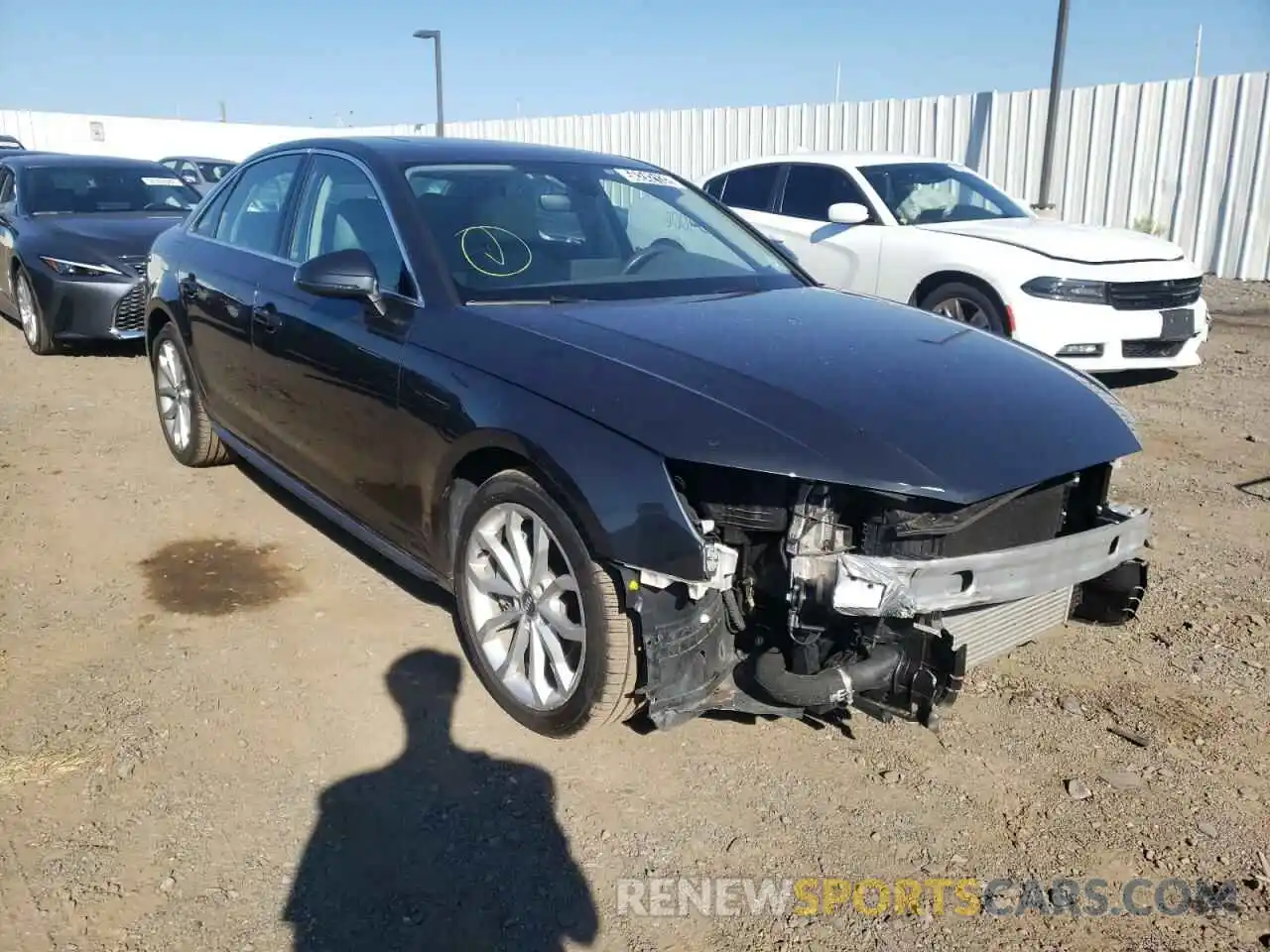 1 Photograph of a damaged car WAUDNAF4XKA073986 AUDI A4 2019