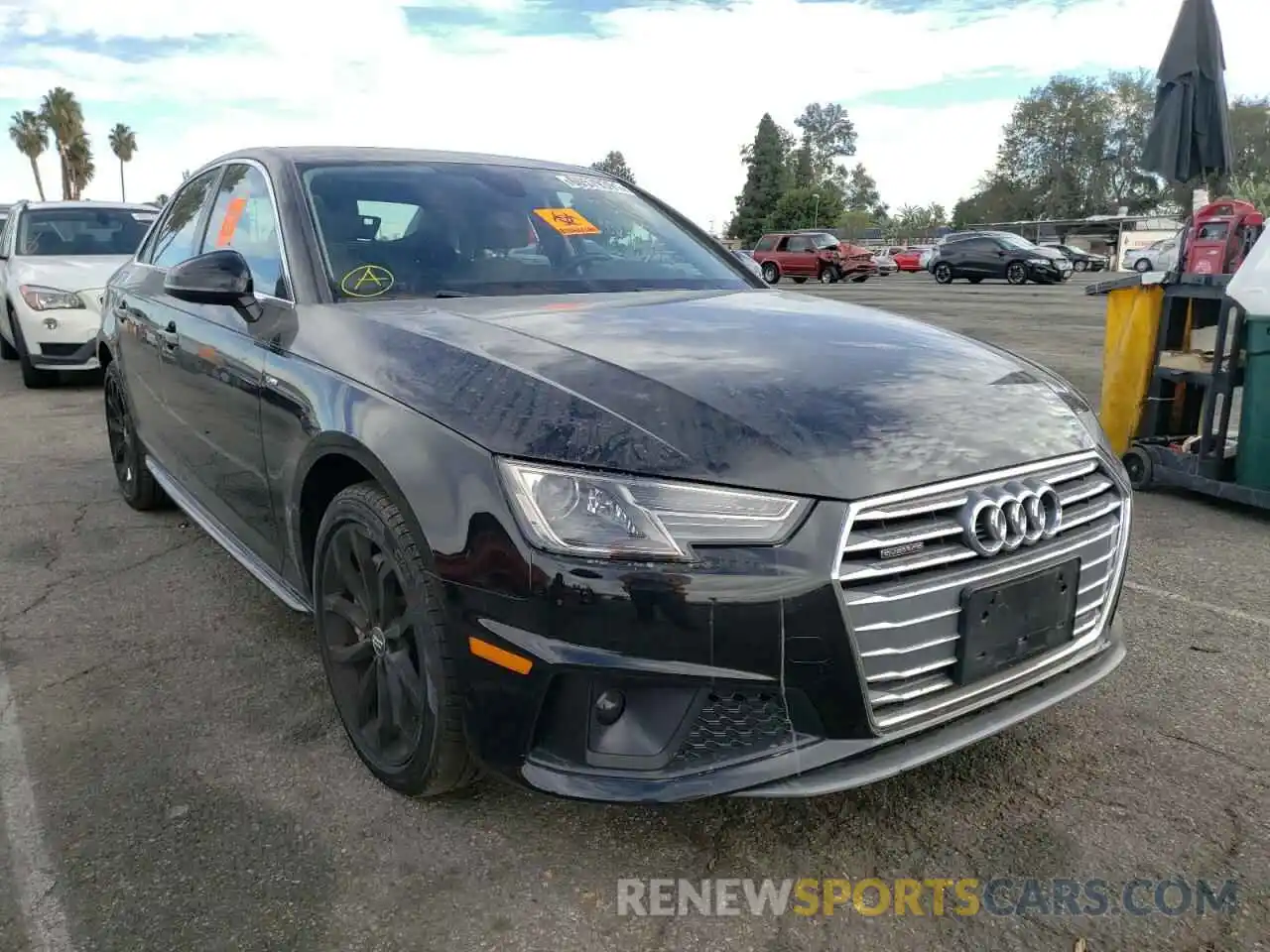 1 Photograph of a damaged car WAUDNAF4XKN002165 AUDI A4 2019