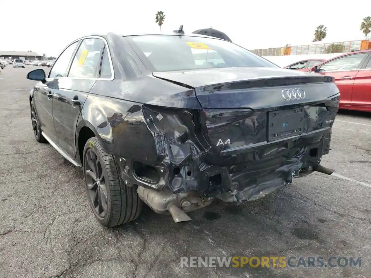 3 Photograph of a damaged car WAUDNAF4XKN002165 AUDI A4 2019