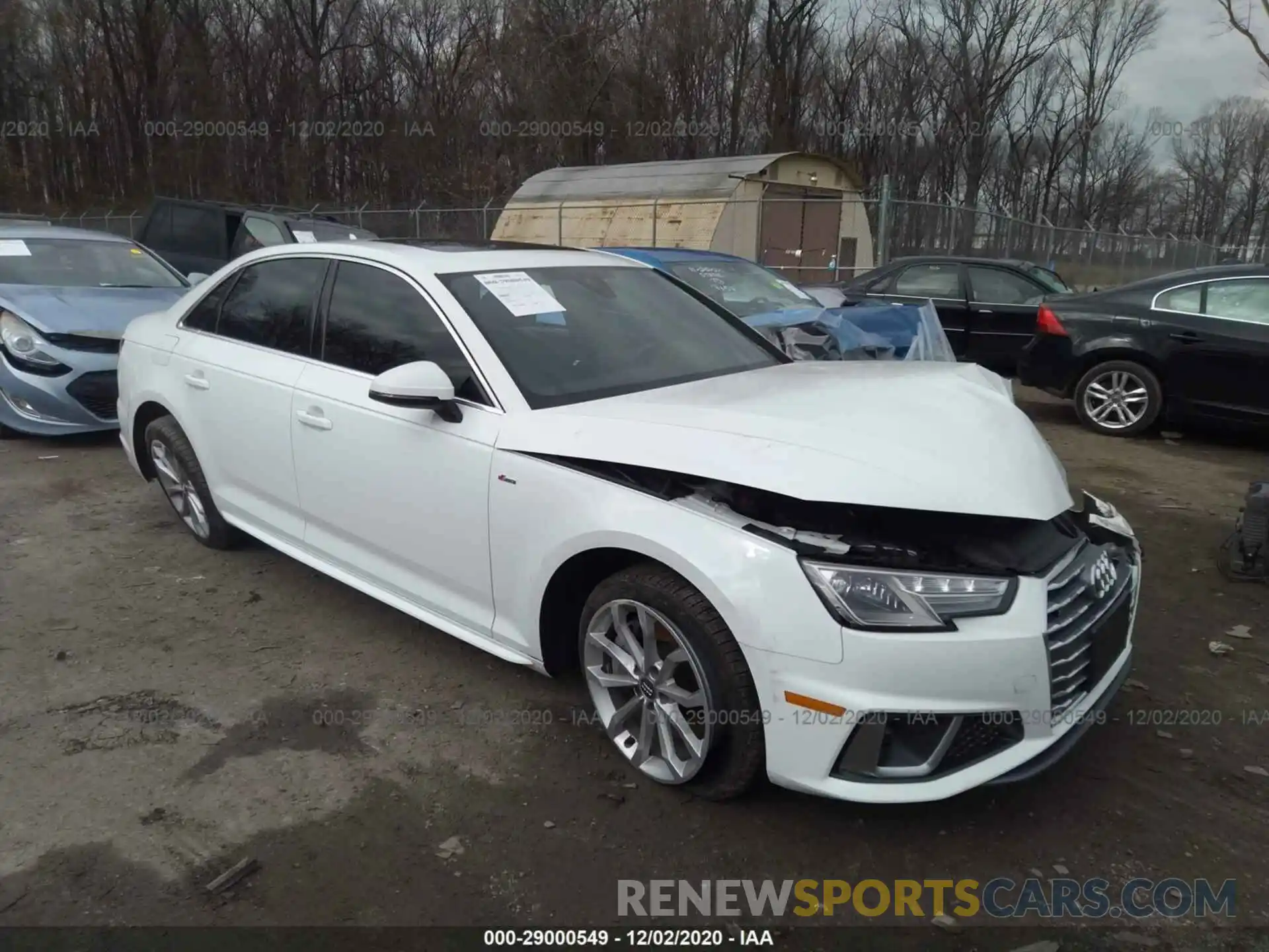 1 Photograph of a damaged car WAUDNAF4XKN005440 AUDI A4 2019