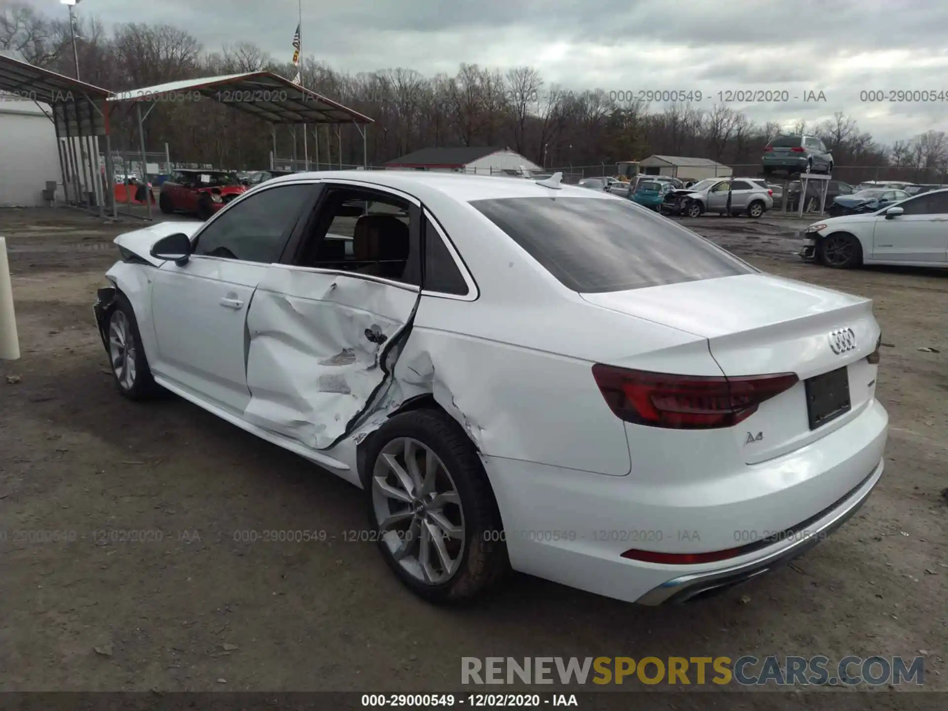 3 Photograph of a damaged car WAUDNAF4XKN005440 AUDI A4 2019